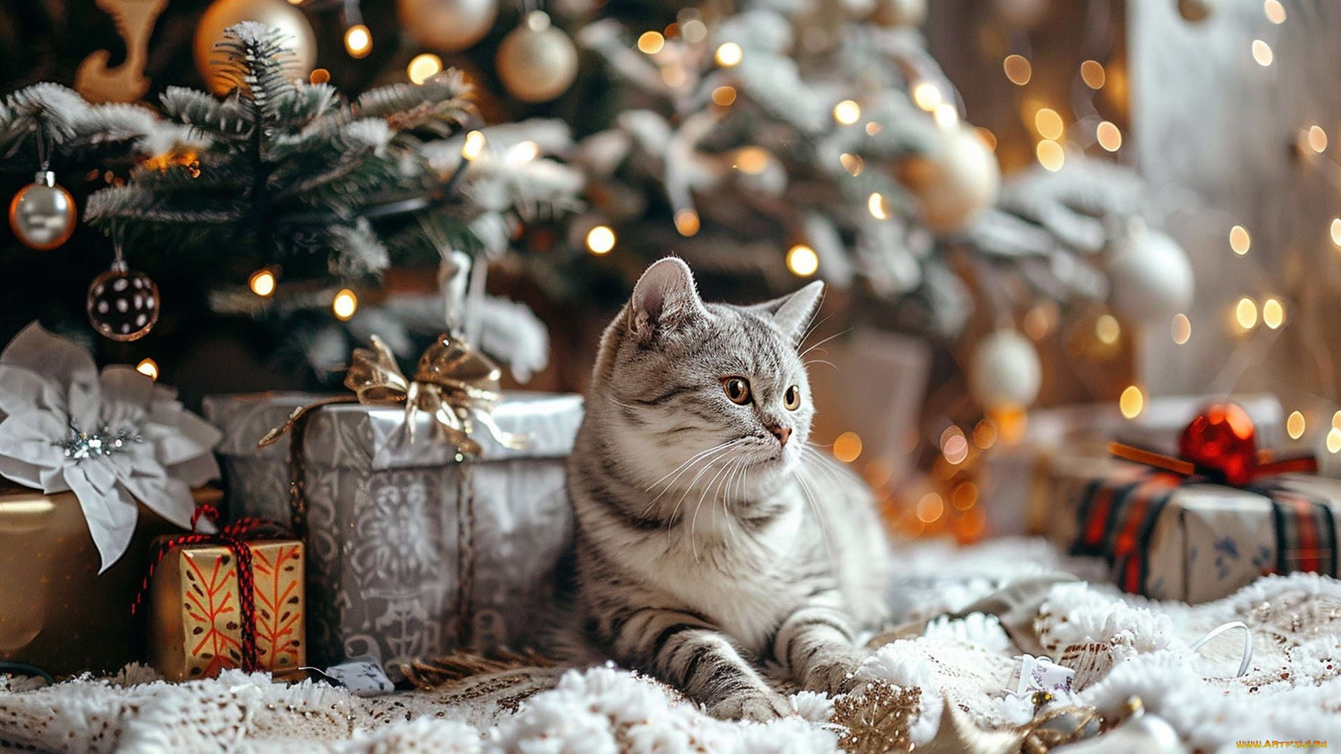 праздничные, -, разное, , новый, год, кот, кошка