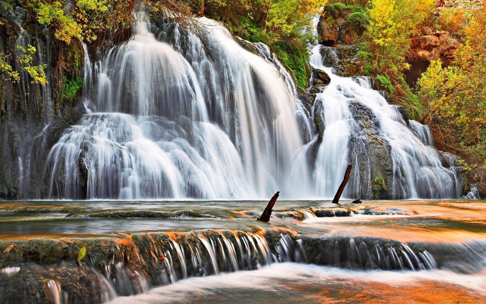 природа, водопады