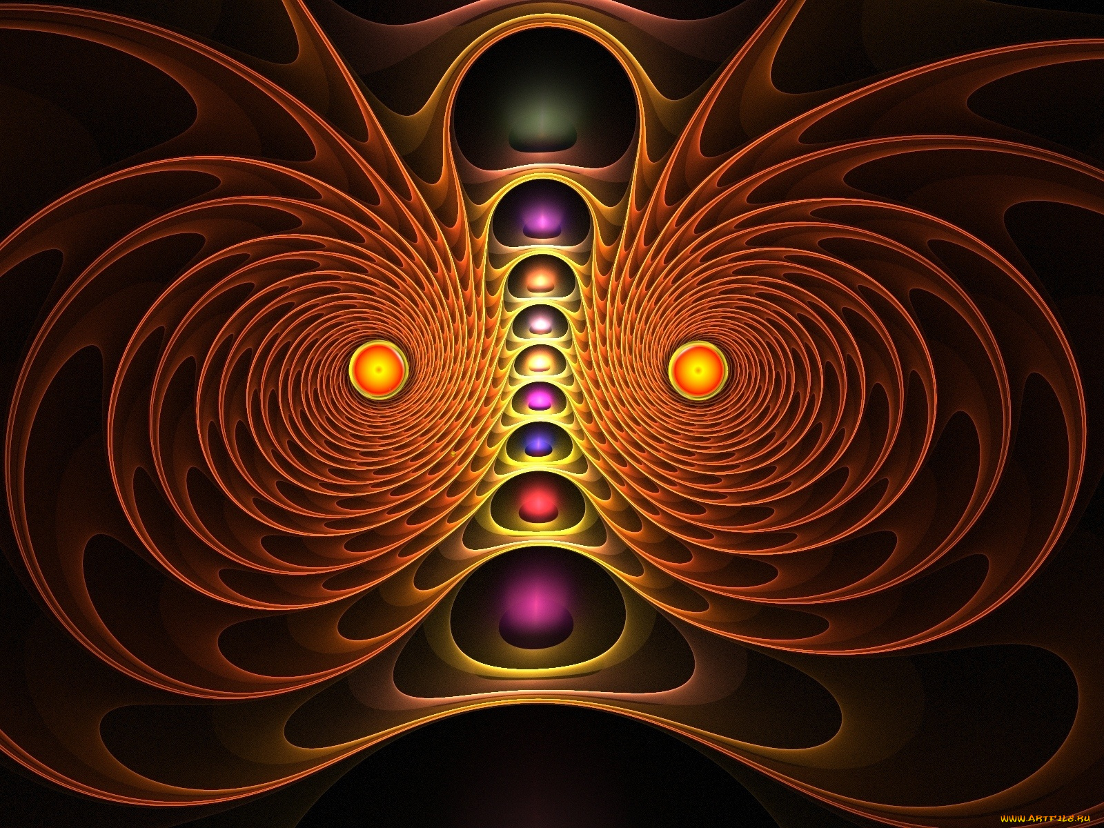 3д, графика, fractal, фракталы, фон, узор, цвета