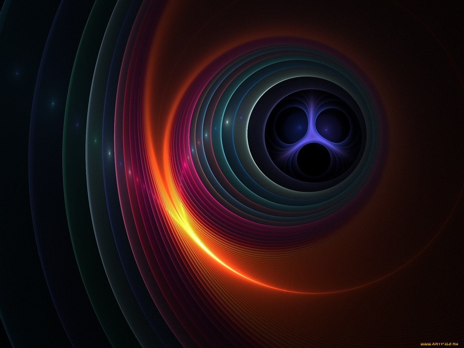 3д, графика, fractal, фракталы, узор, цвета