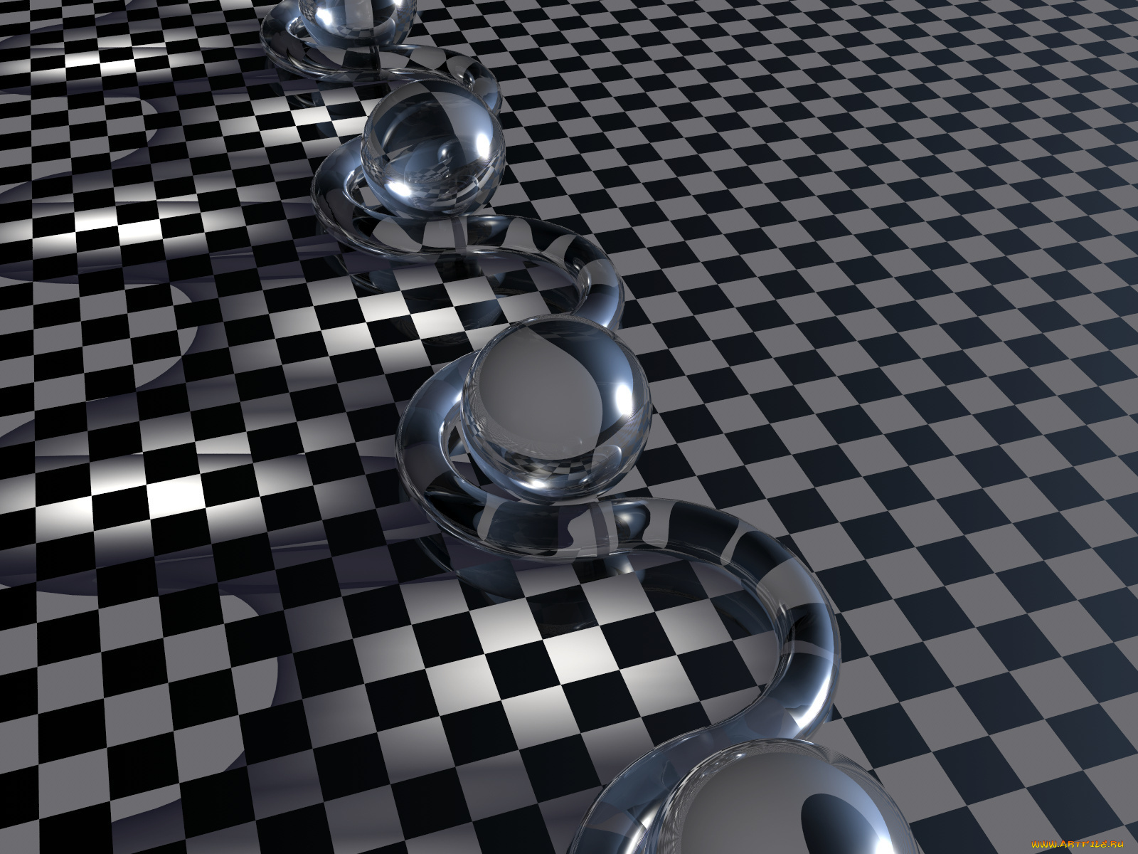 3д, графика, шары, клетки