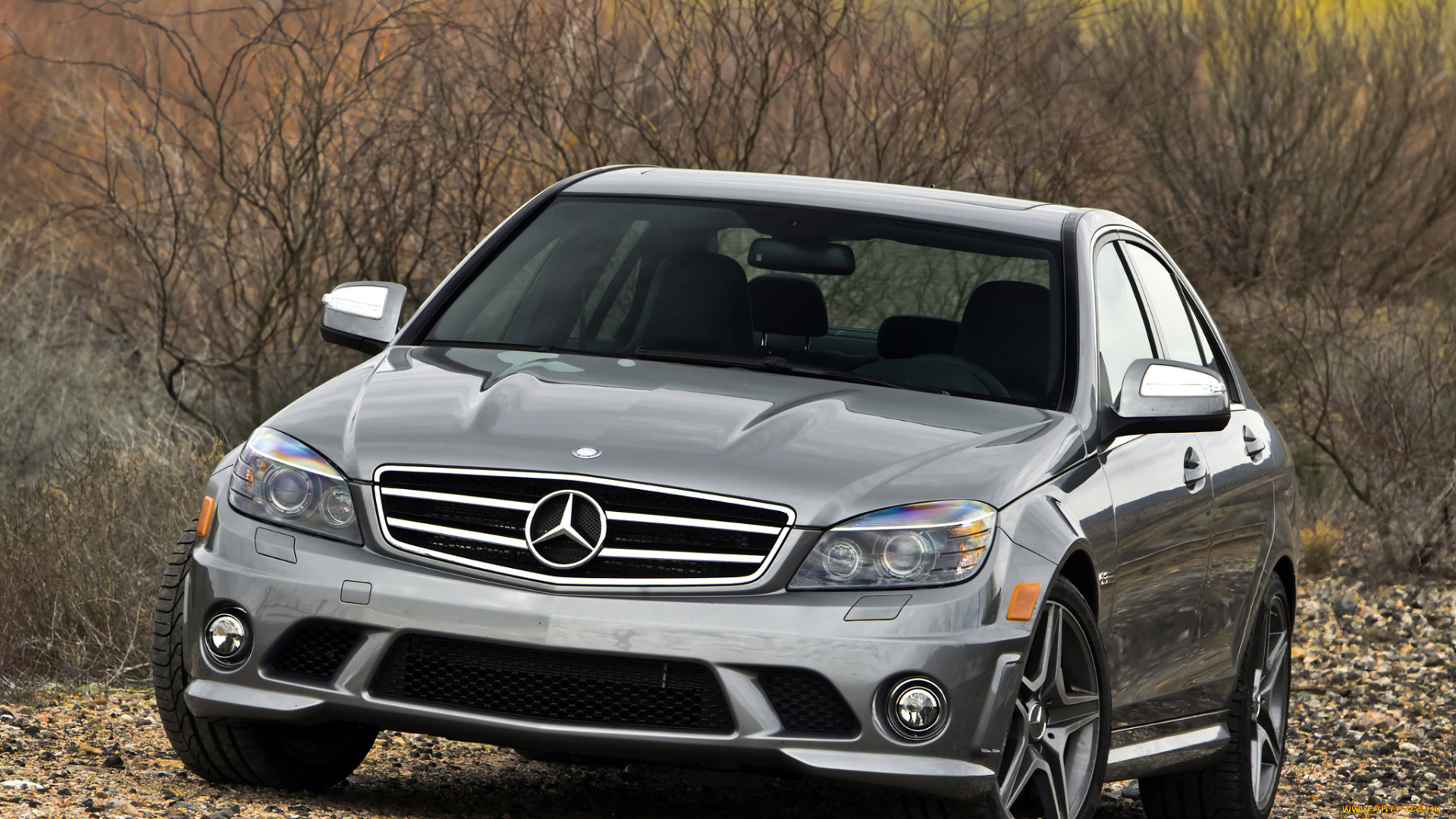 автомобили, mercedes, benz, мерседес, amg, с63, осень