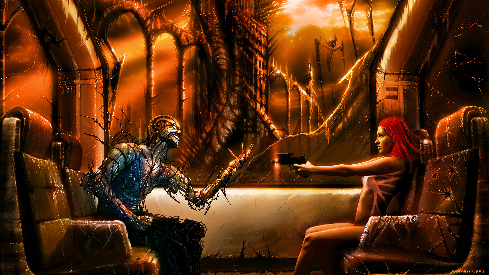 фэнтези, красавицы, чудовища, девушка