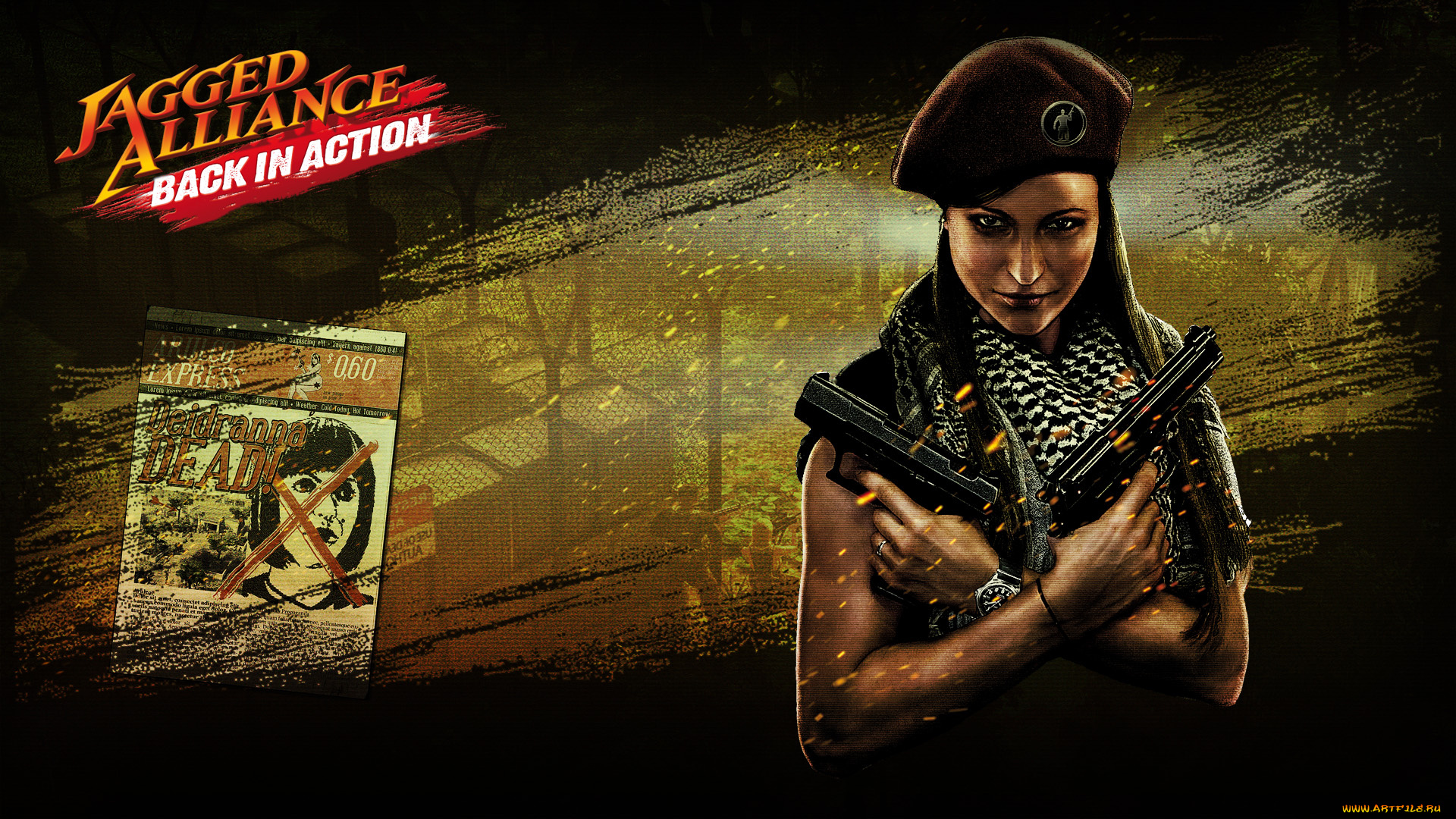 jagged, alliance, back, in, action, видео, игры, девушка