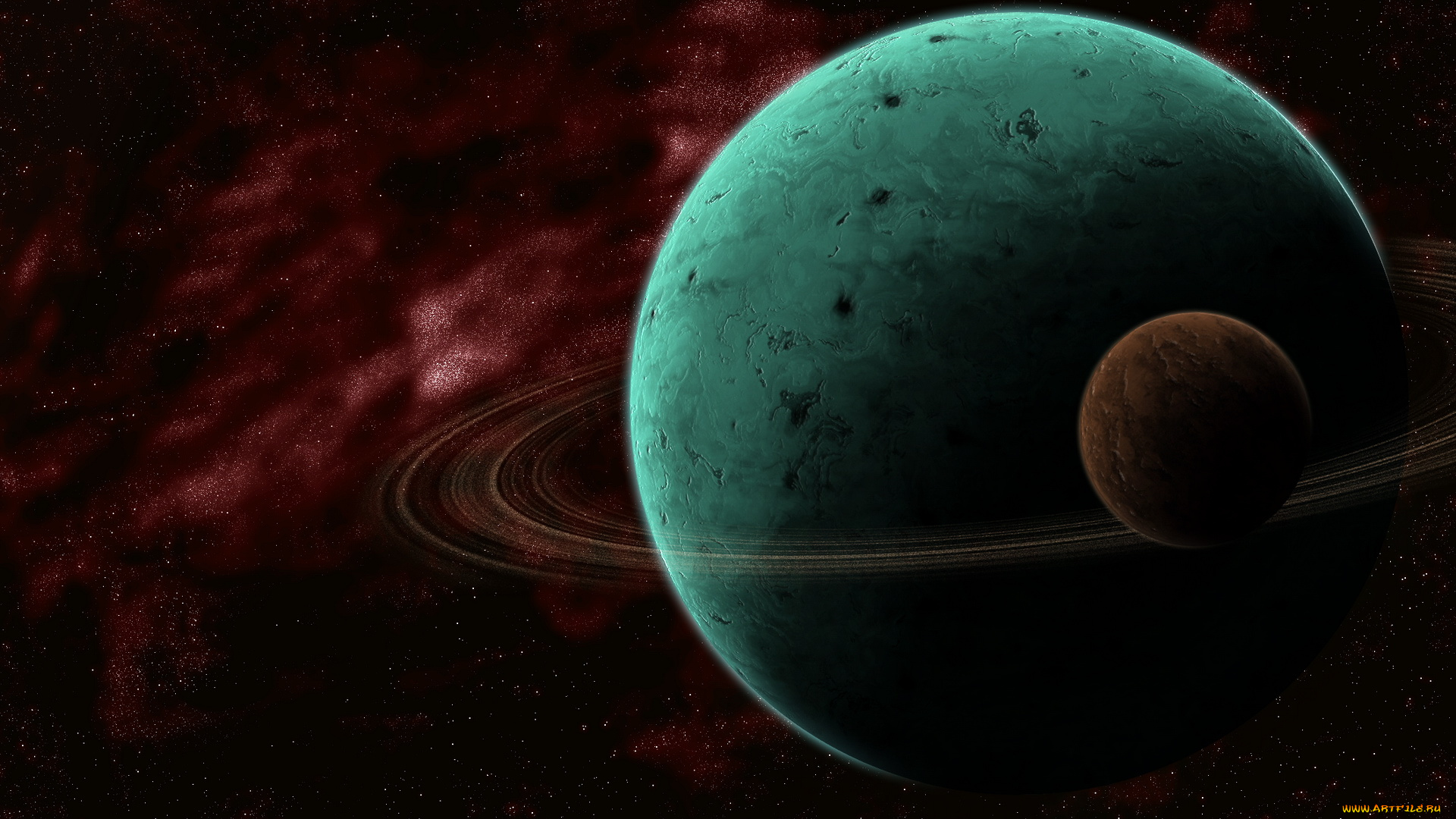 космос, арт, планета