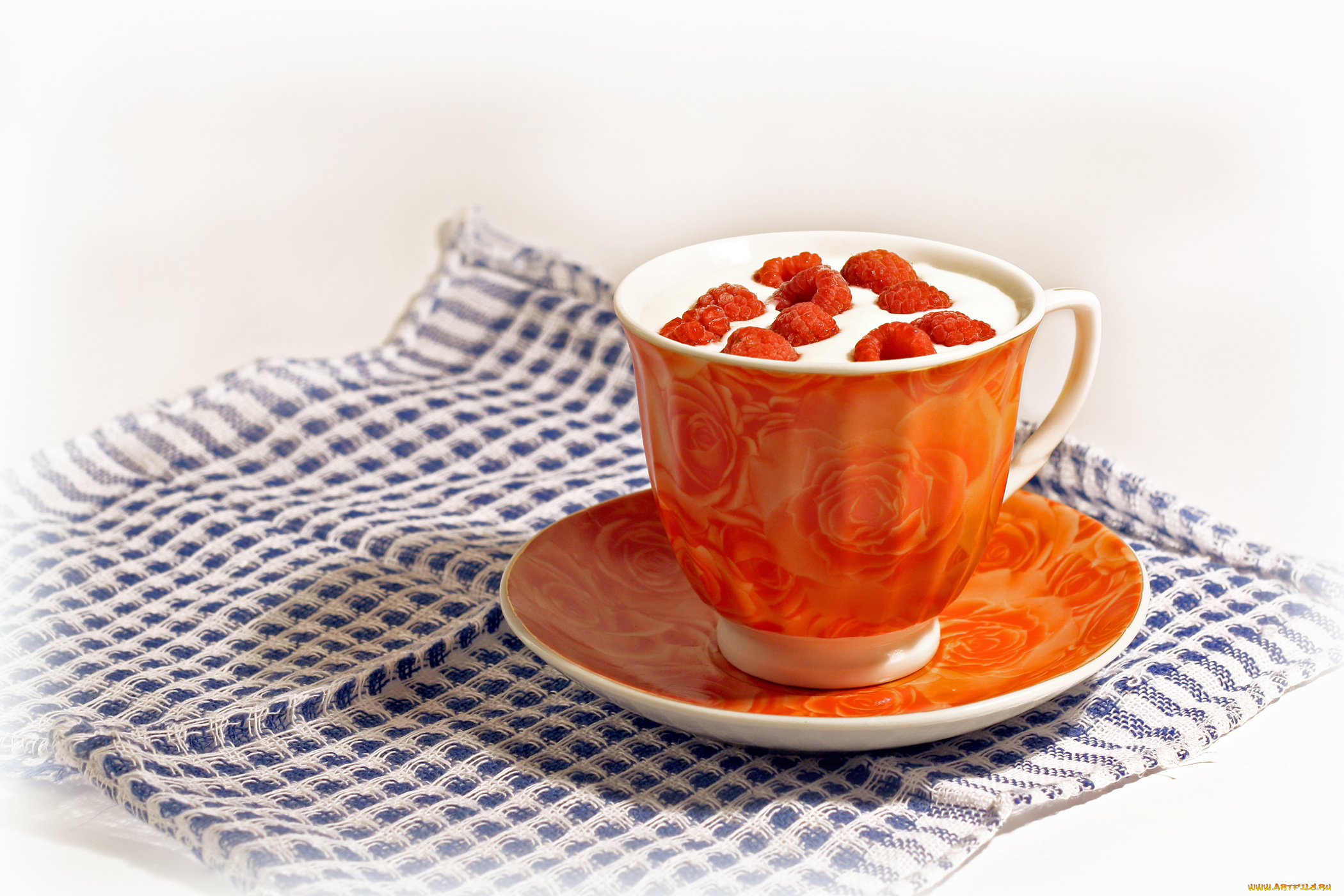 еда, мороженое, десерты, малина