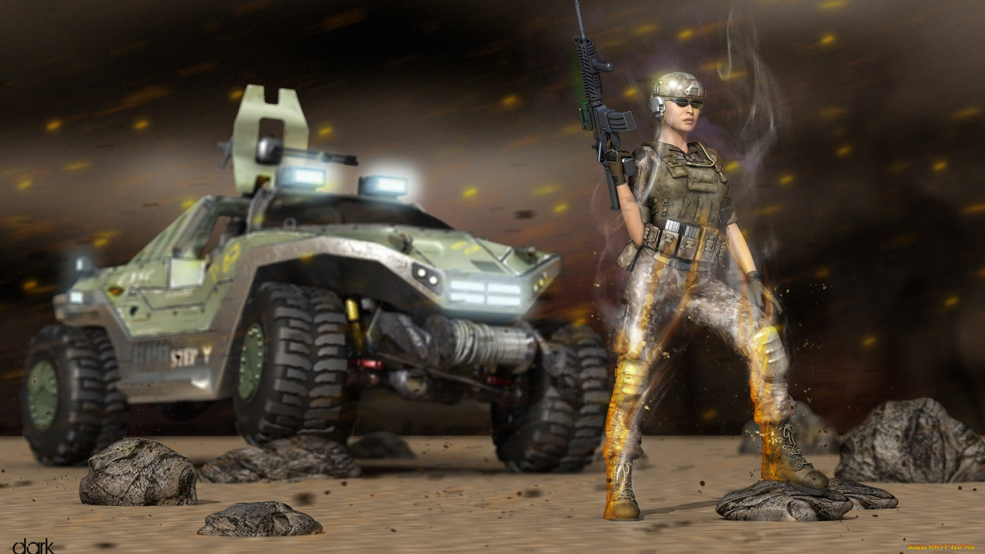 3д, графика, military, ghost, patrol