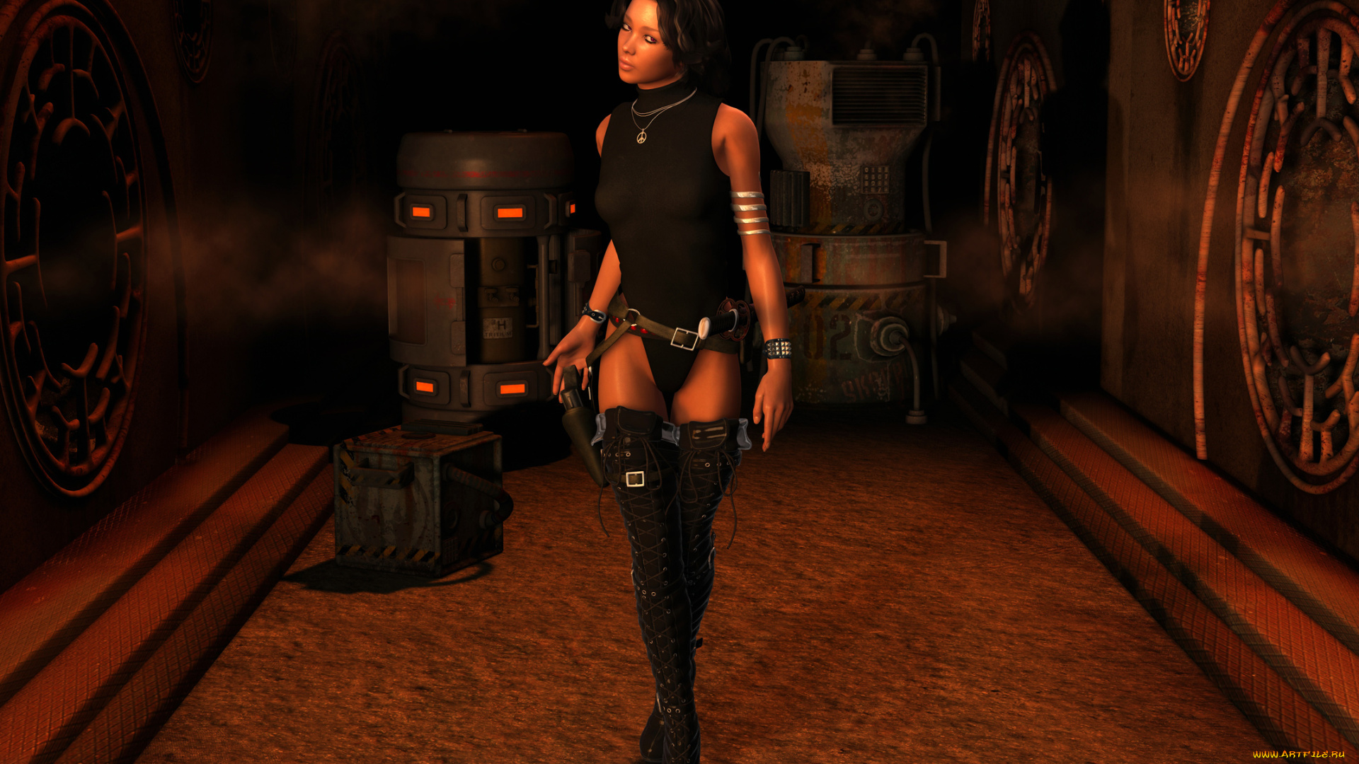 3д, графика, people, люди, оружие, сапоги