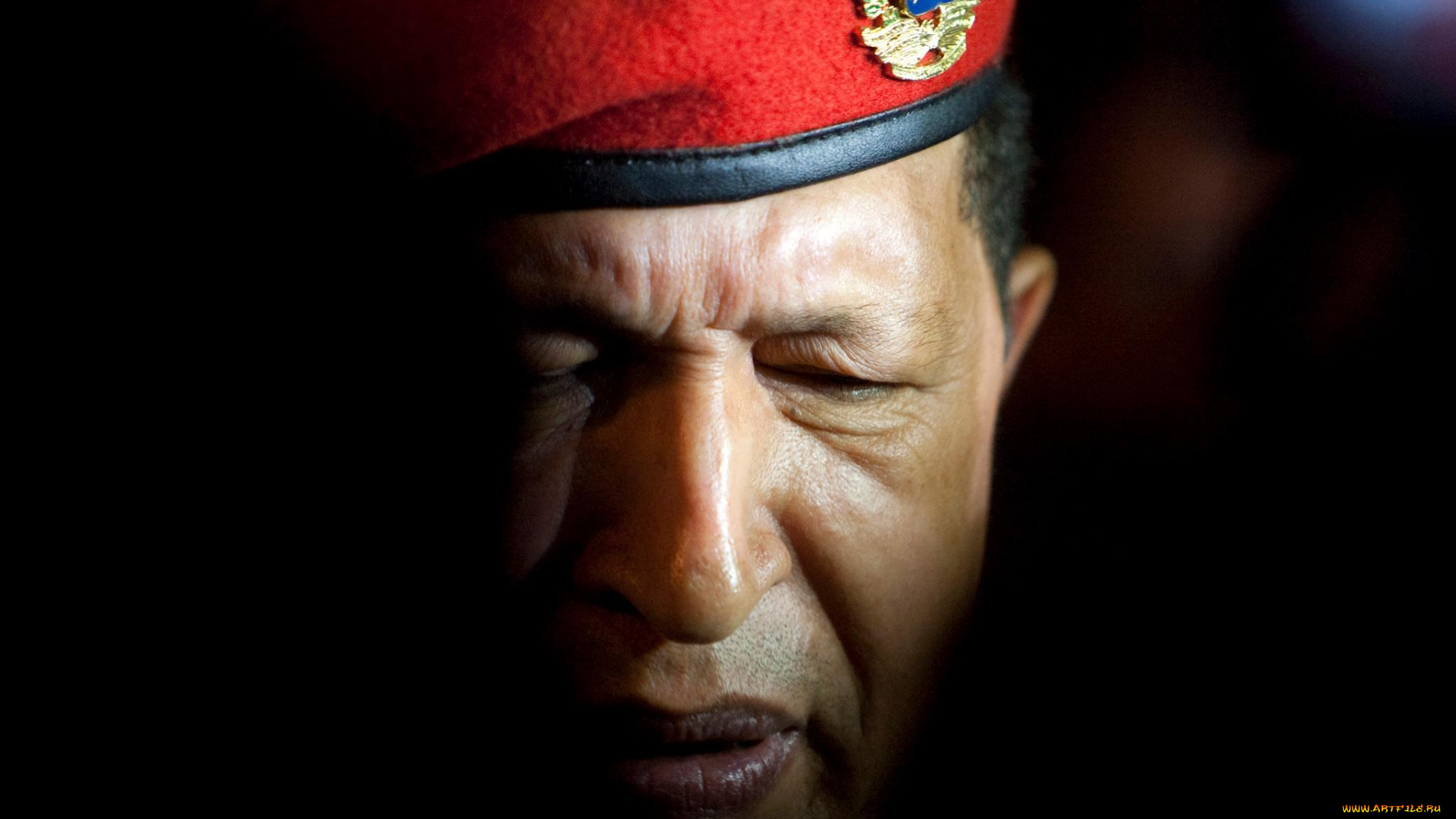 hugo, chavez, мужчины, берет, уго, Чавес, команданте