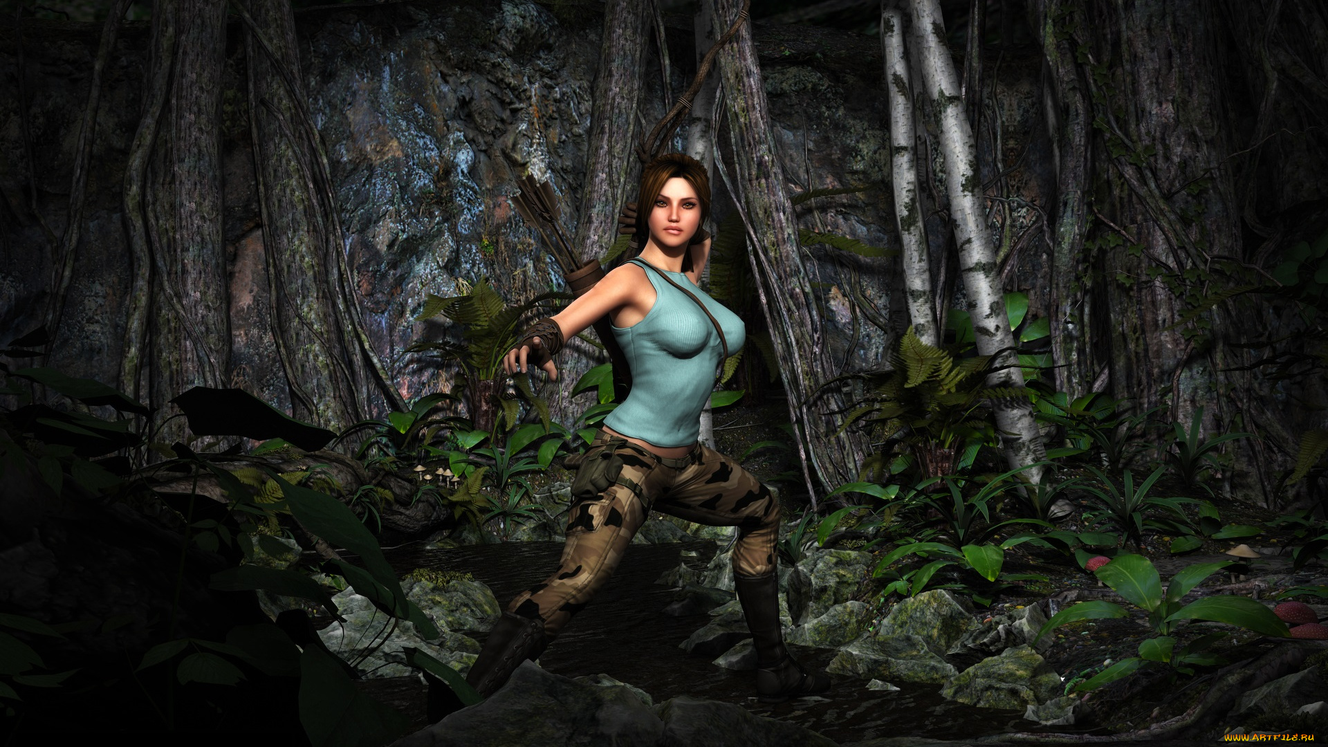 3д, графика, amazon, , амазонки, лук, девушка