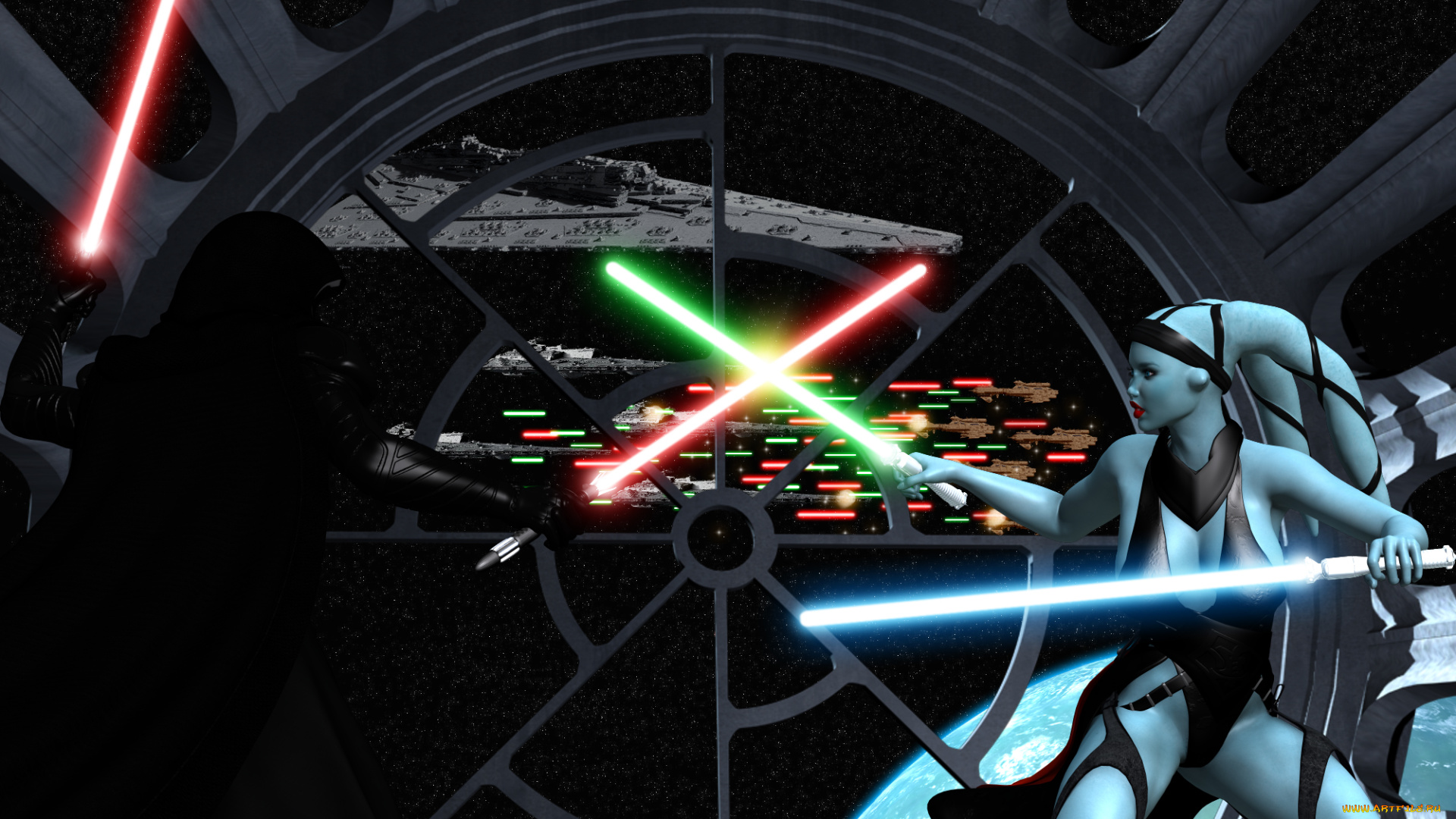 3д, графика, fantasy, , фантазия, оружие, существо