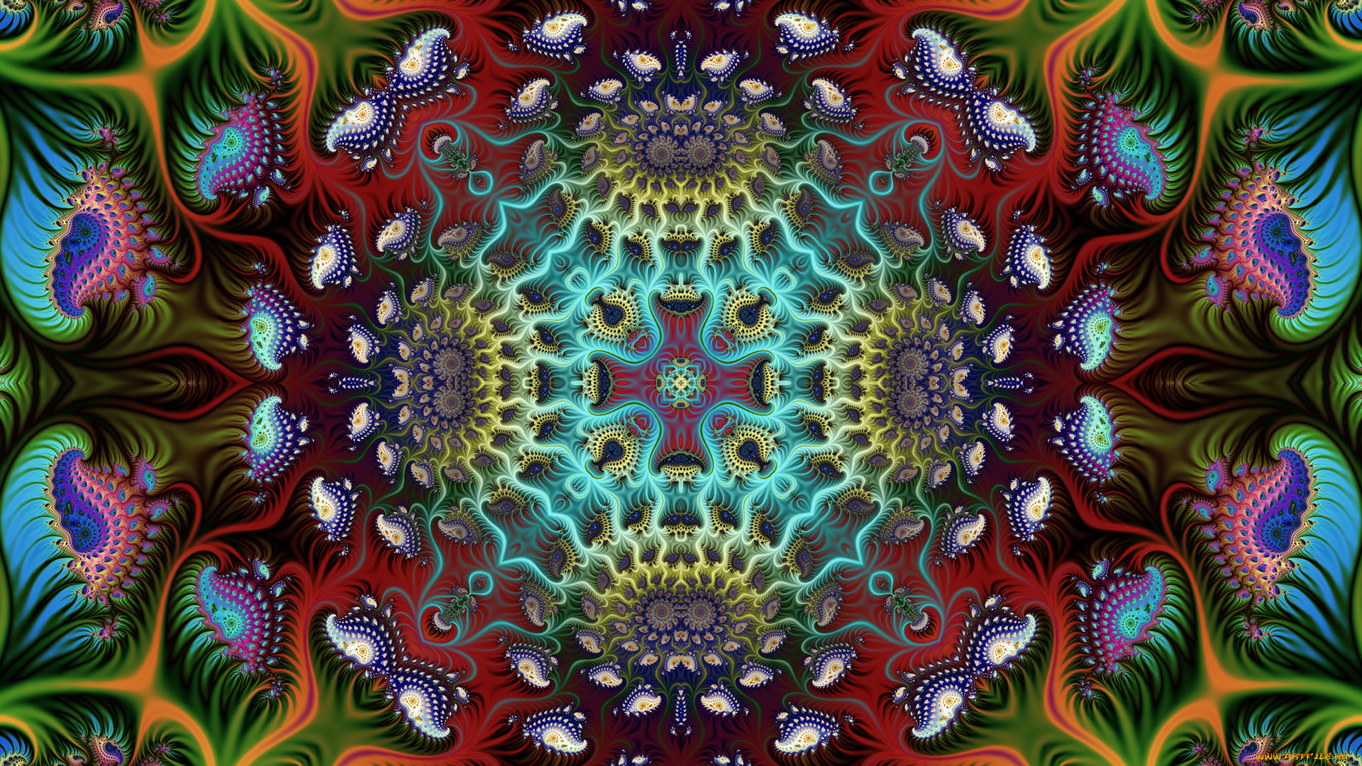 3д, графика, fractal, , фракталы, узор, цвета, фон