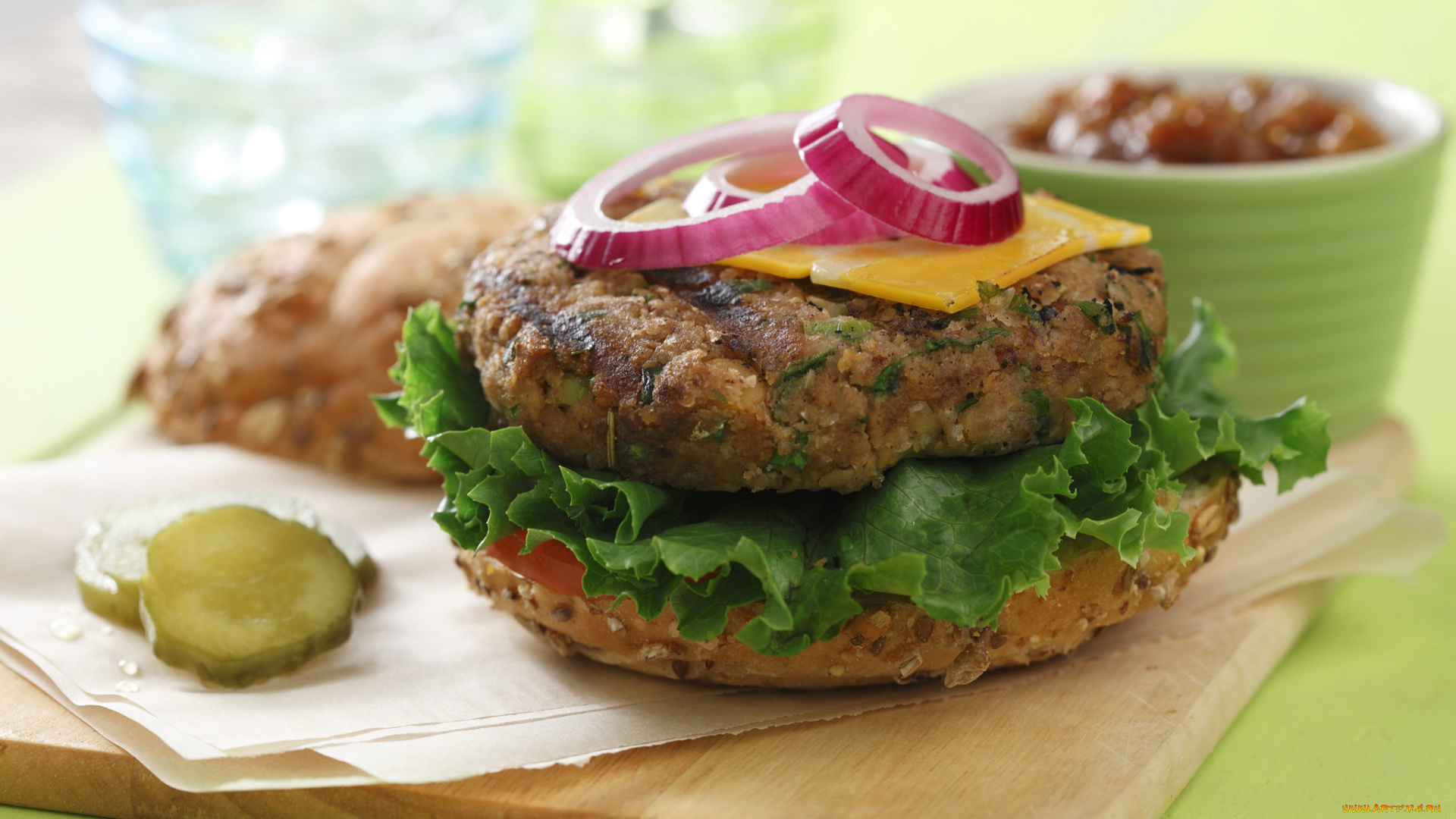 еда, бутерброды, , гамбургеры, , канапе, булка, хлеб, гамбургер, мясо, овощи