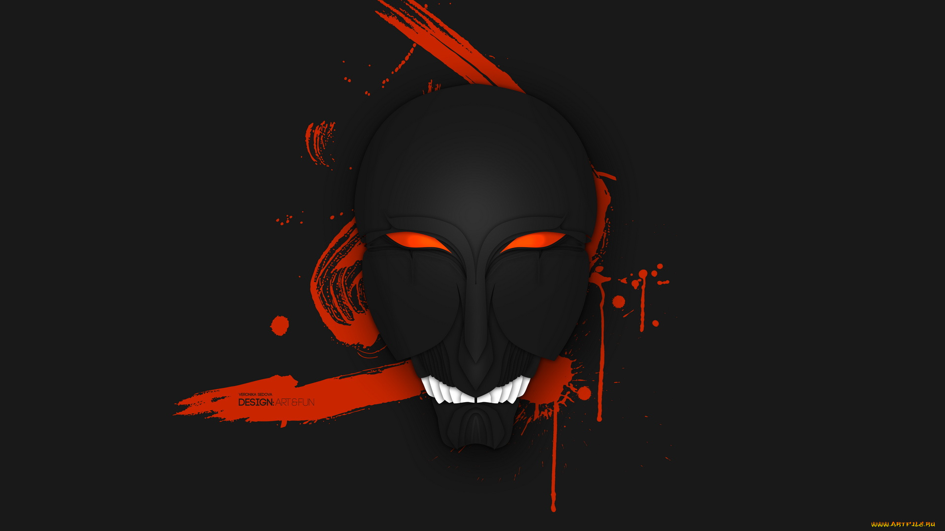 рисованные, минимализм, маска