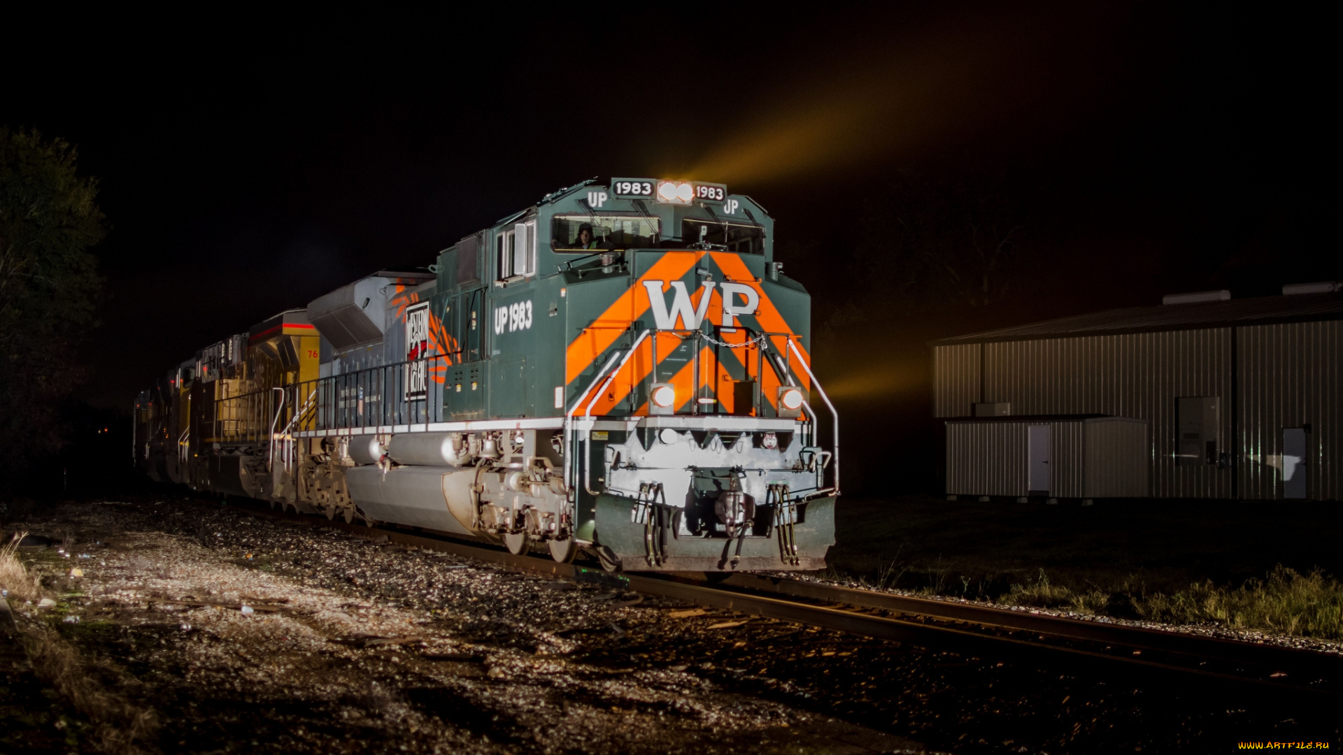 техника, поезда, состав, рельсы, локомотив, дорога, железная