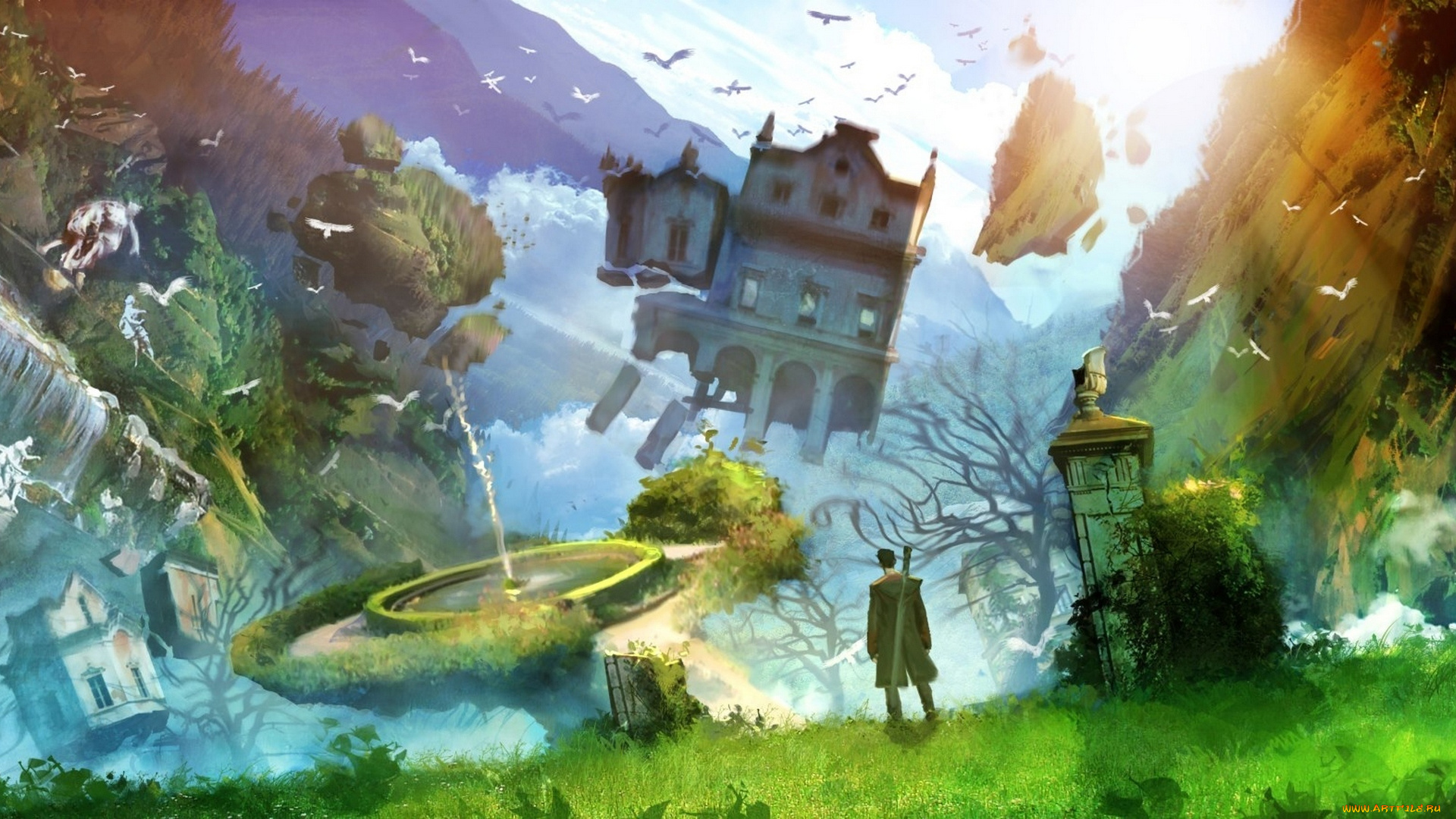 видео, игры, devil, may, cry, 4, demon, wallpaper, dante, fan, art, парень, природа, другой, мир