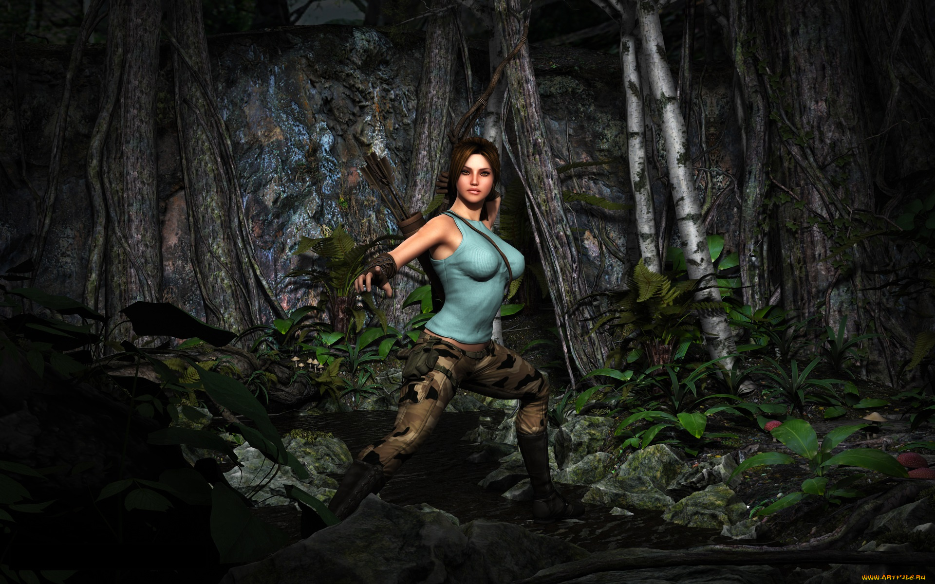 3д, графика, amazon, , амазонки, лук, девушка