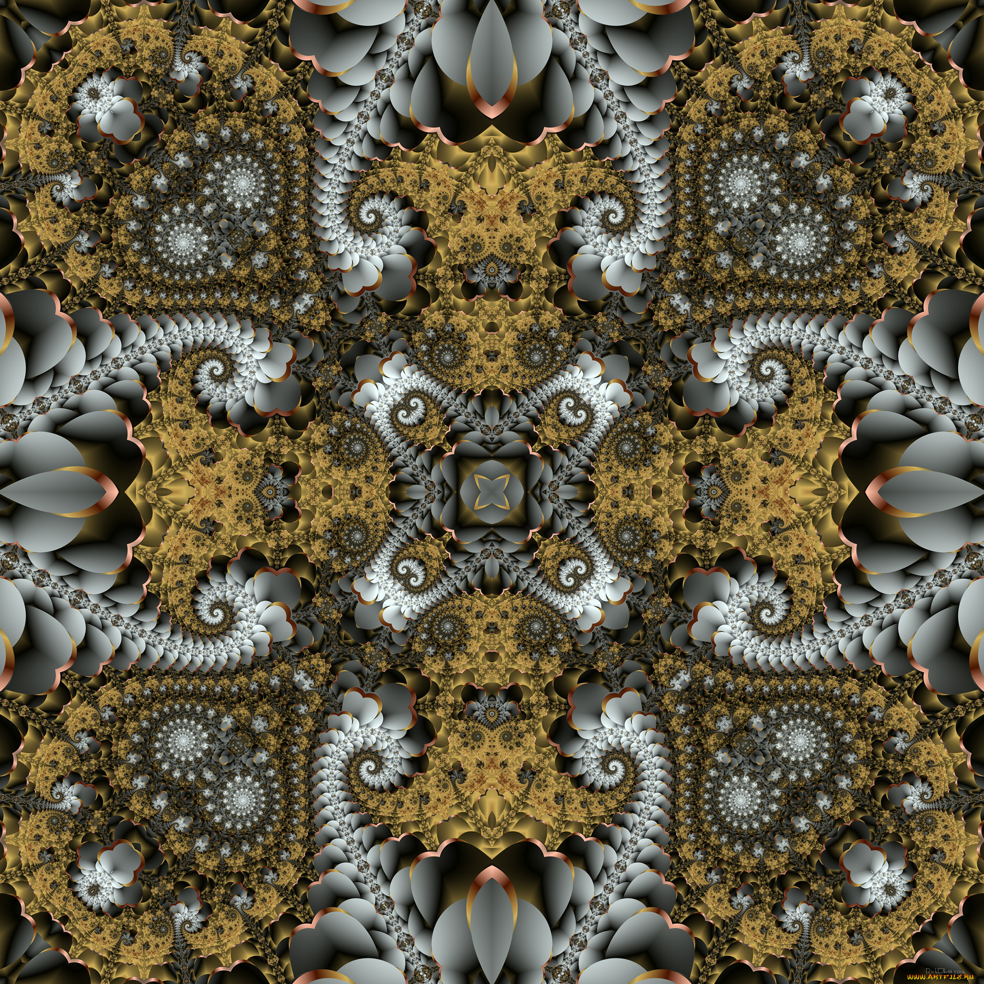 3д, графика, fractal, , фракталы, узор, цвета, фон