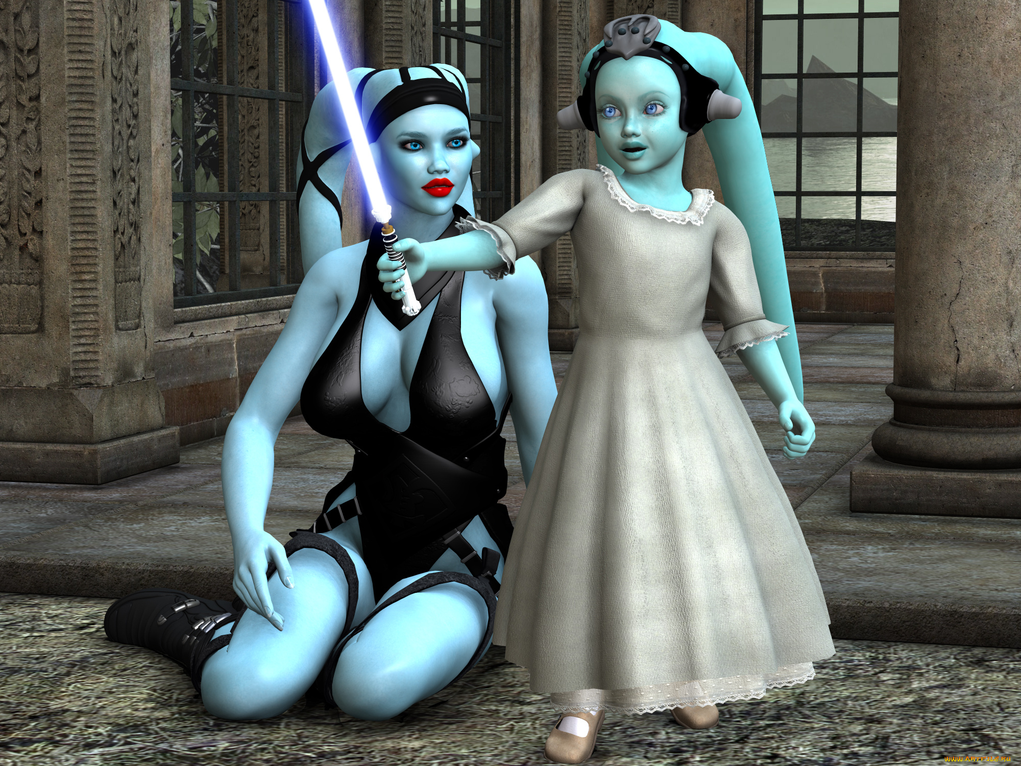 3д, графика, fantasy, , фантазия, существо, ребенок