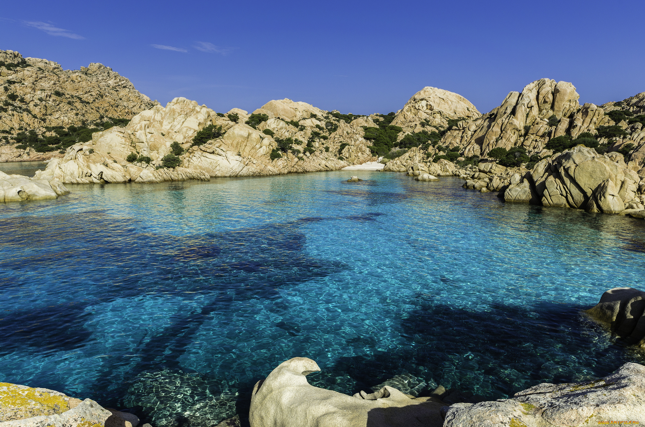 природа, побережье, океан, лагуна, скалы