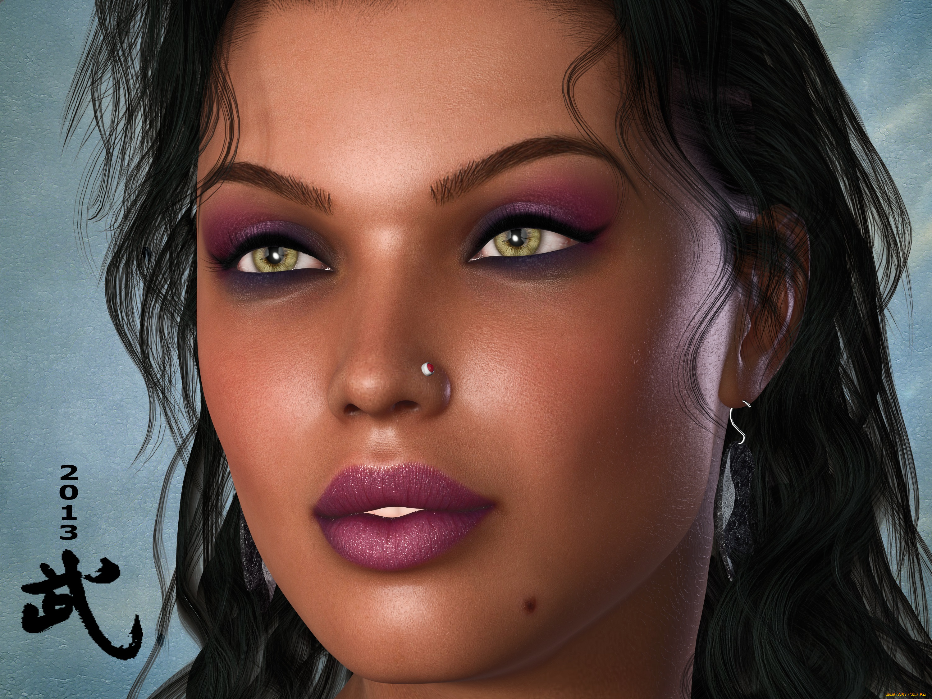 3д, графика, portraits, , портрет, глаза, взгляд