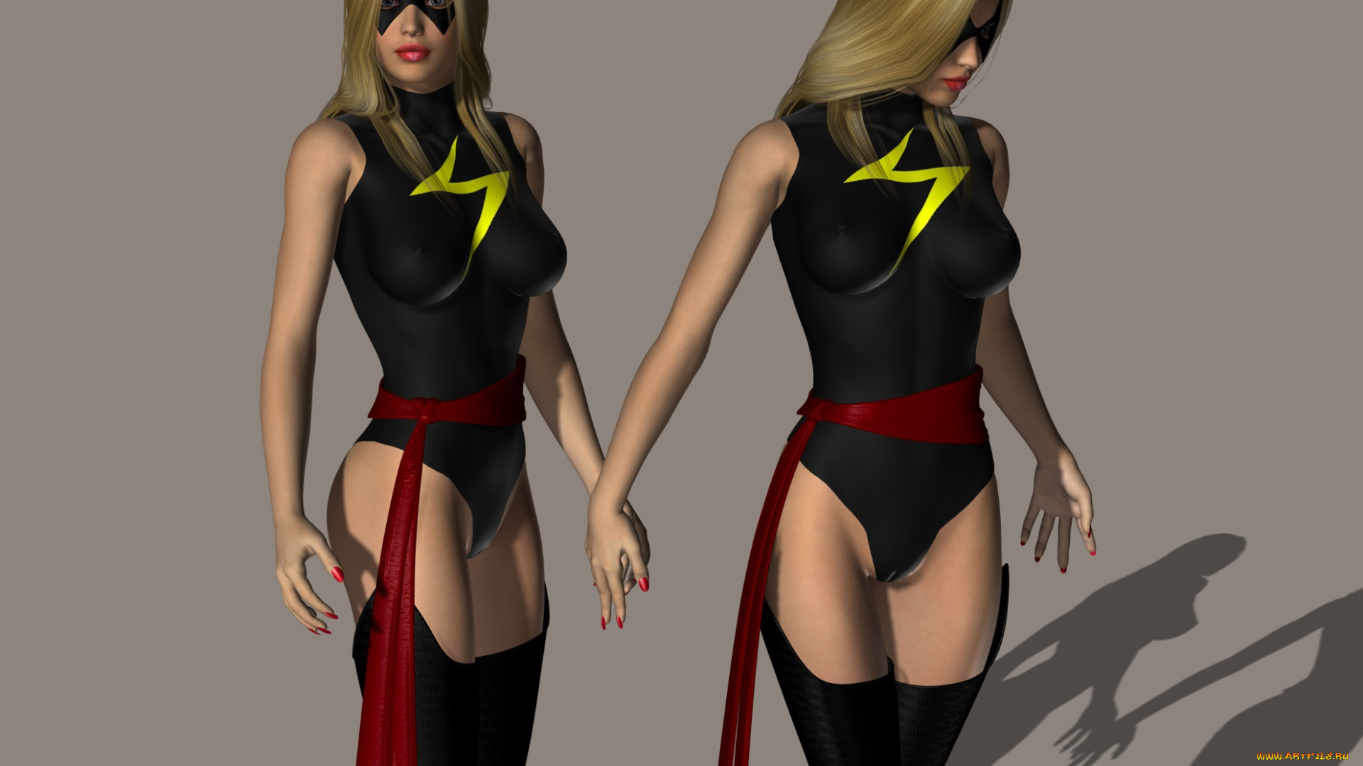 3д, графика, люди, , people, девушки, взгляд, фон, маски