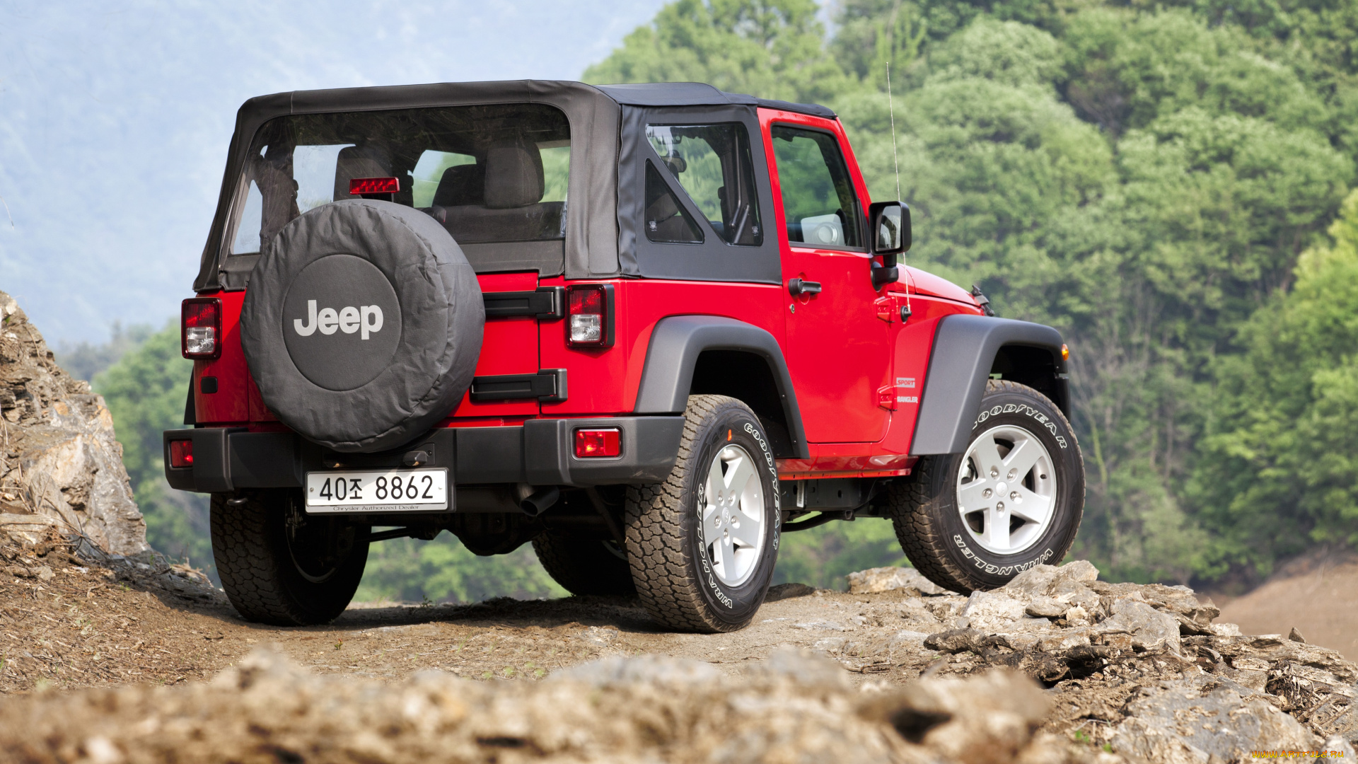 автомобили, jeep, красный, sport, jk, eu-spec, wrangler