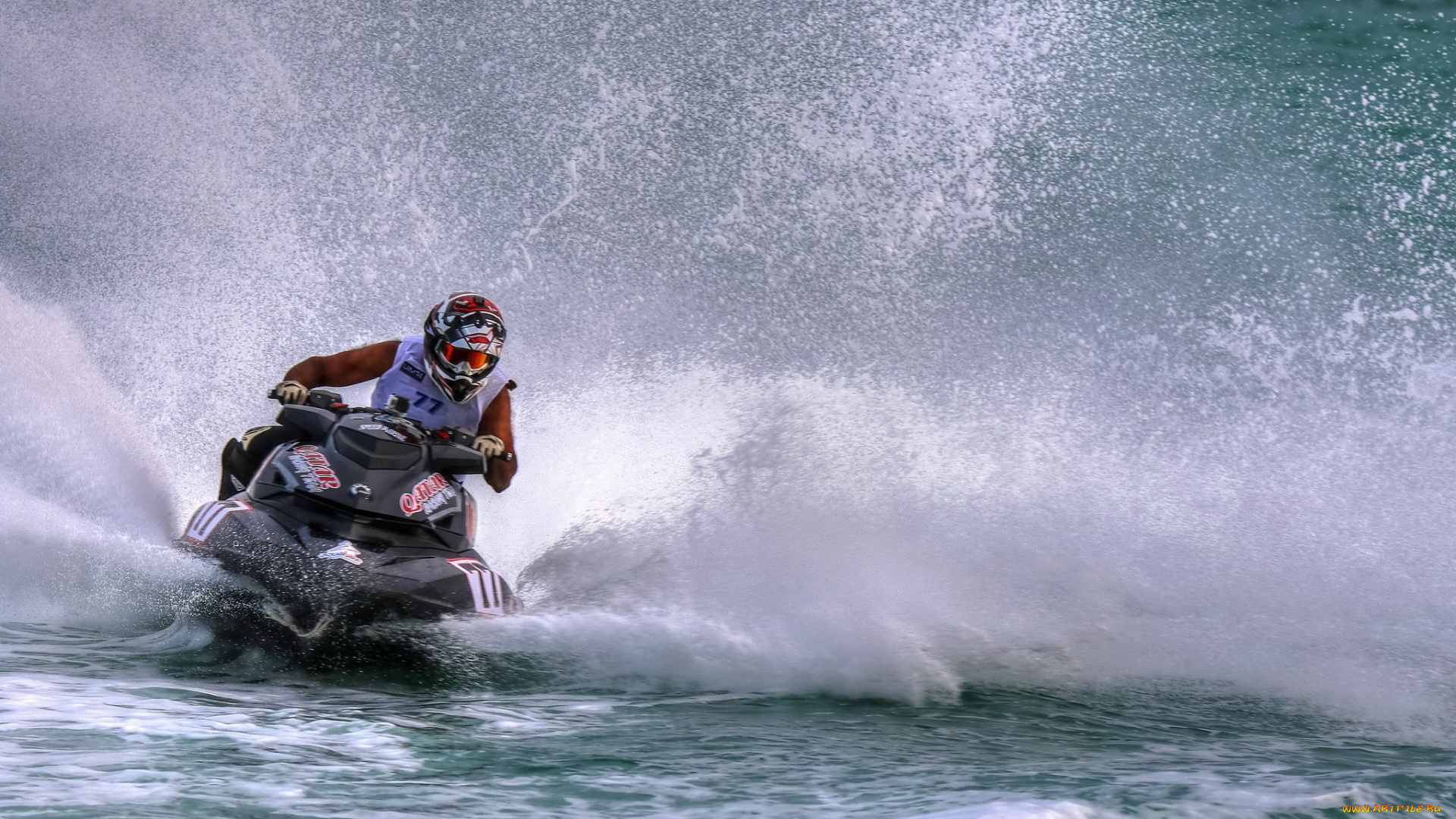 спорт, водный, спорт, гонка, aqua, bike