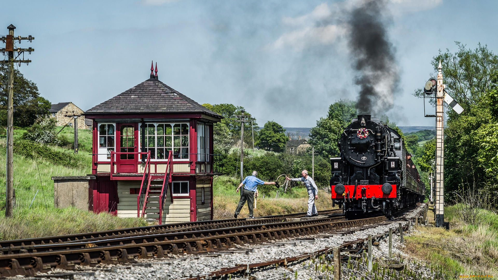 техника, паровозы, паровоз, дорога, железная