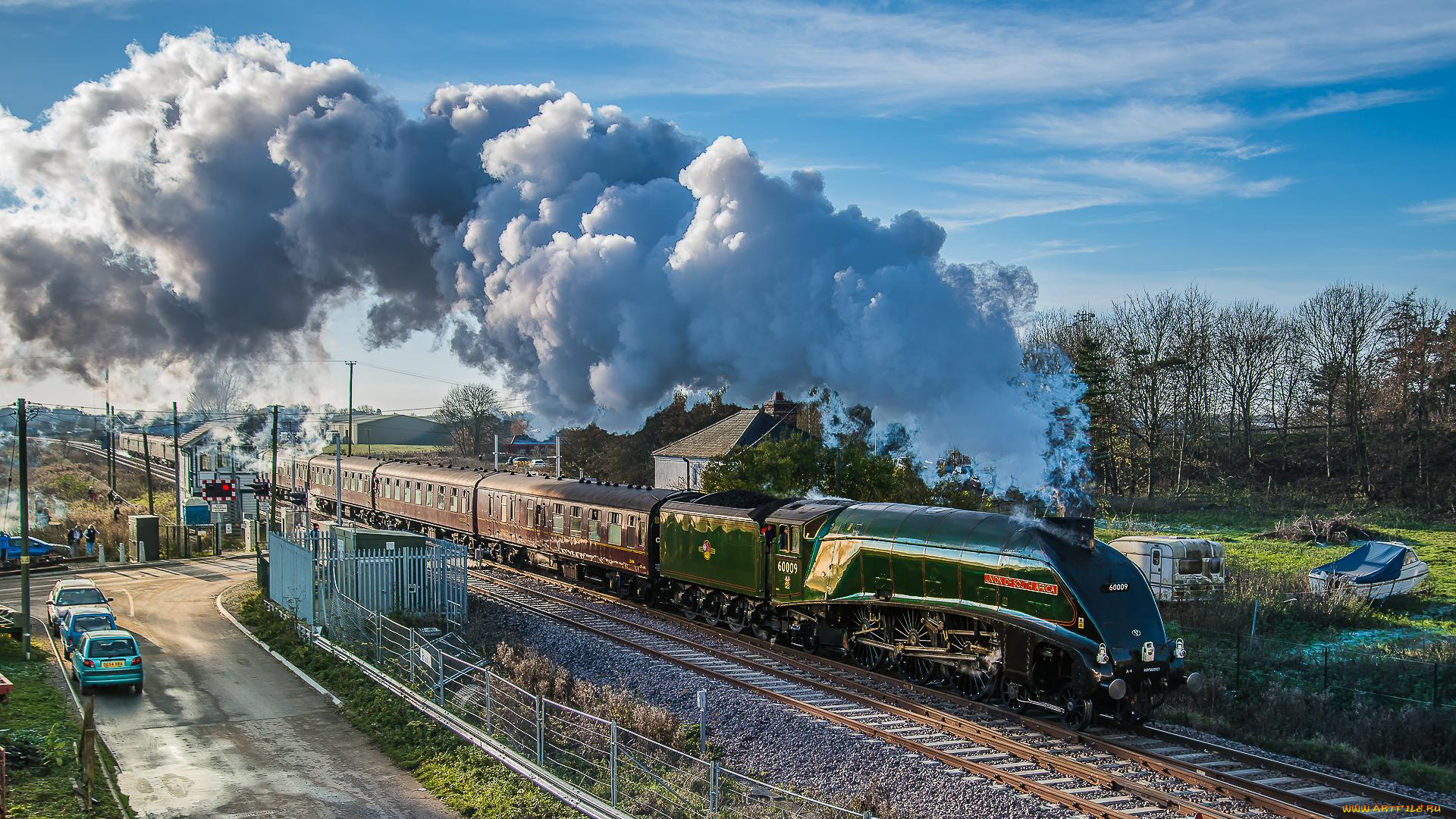 техника, паровозы, паровоз, дорога, железная