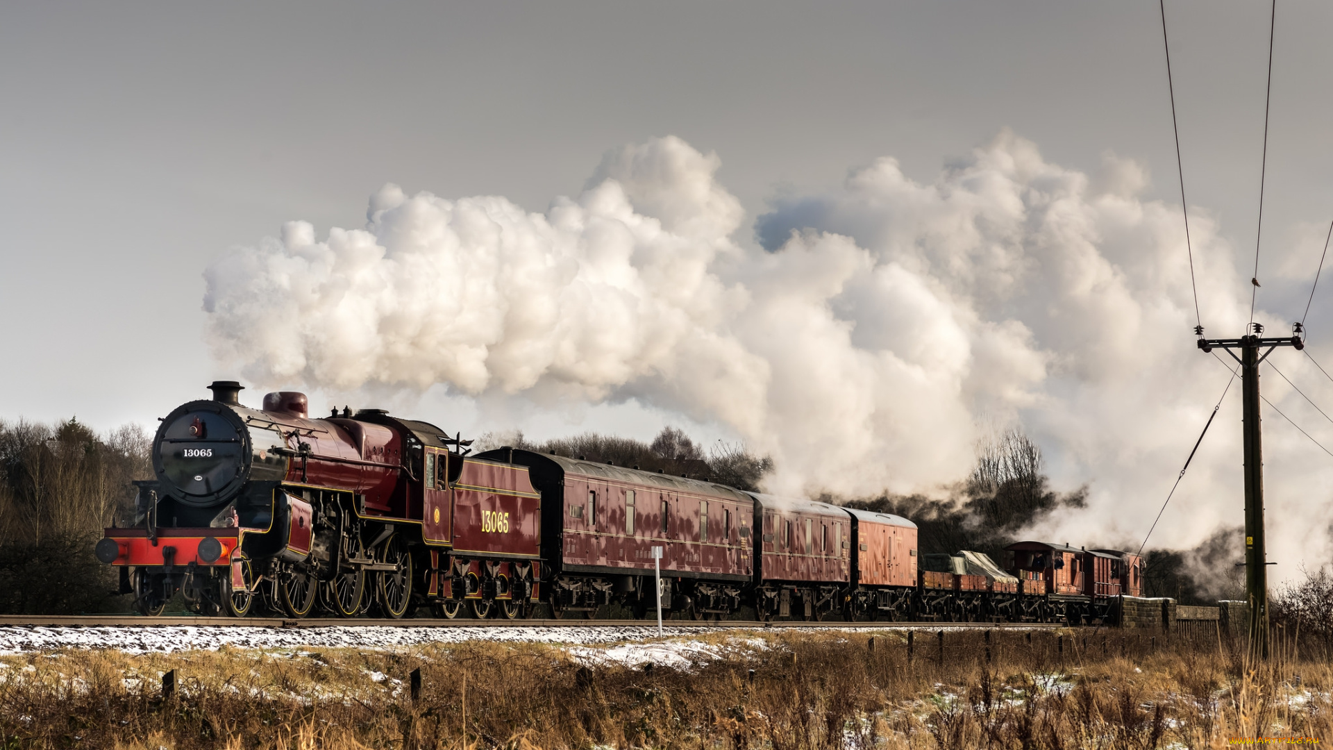 техника, паровозы, паровоз, дорога, железная
