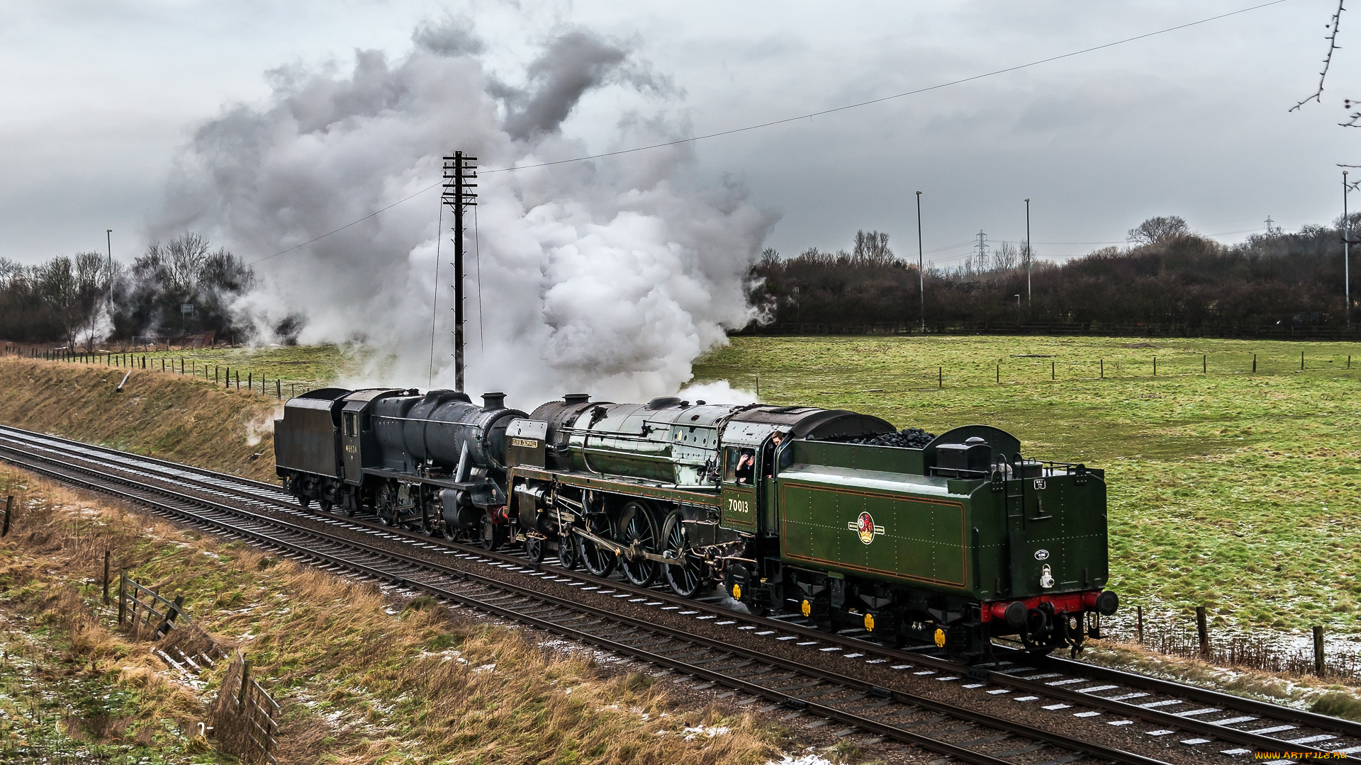 техника, паровозы, паровоз, дорога, железная