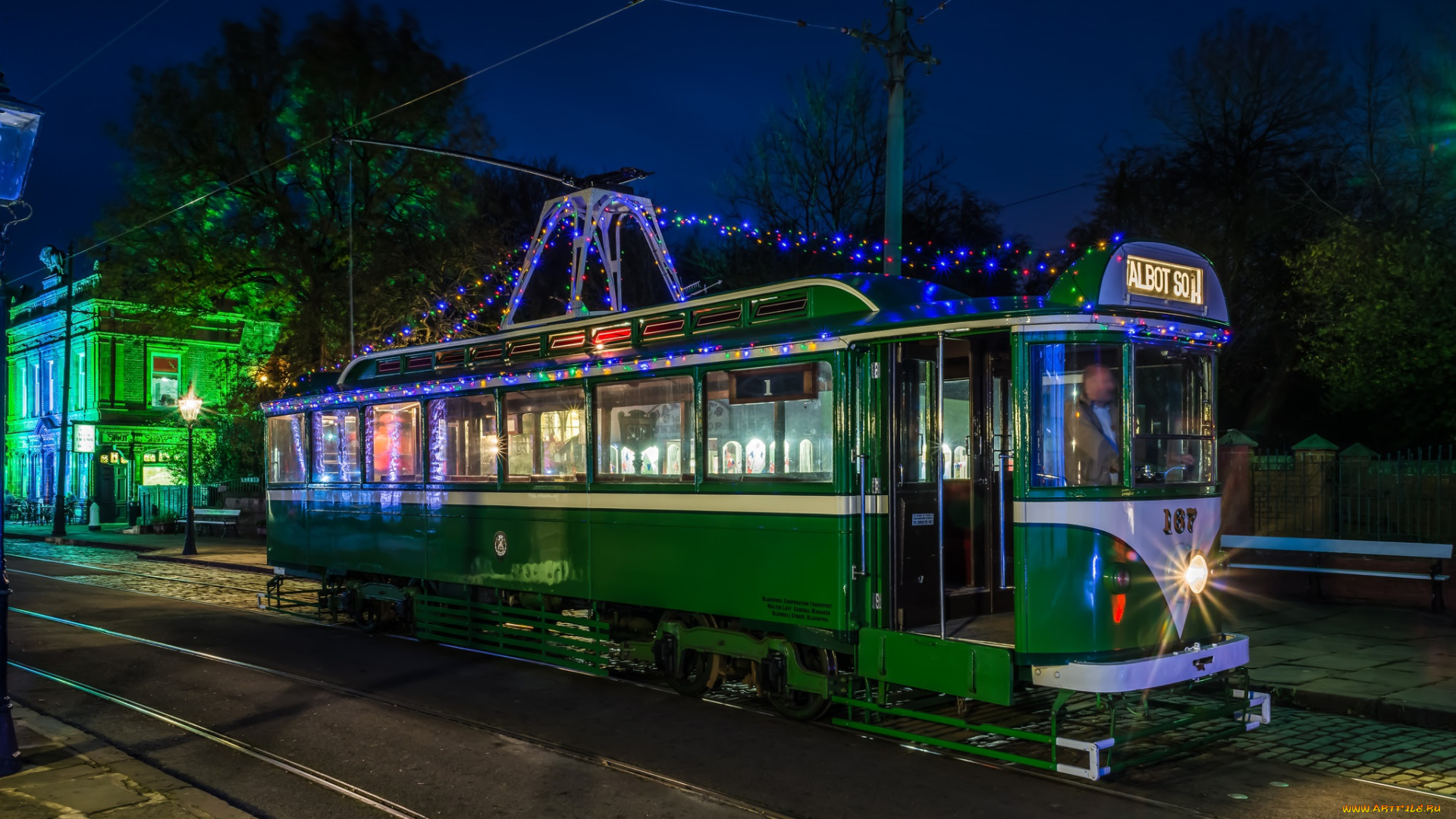 техника, трамваи, рельсы, город, трамвай