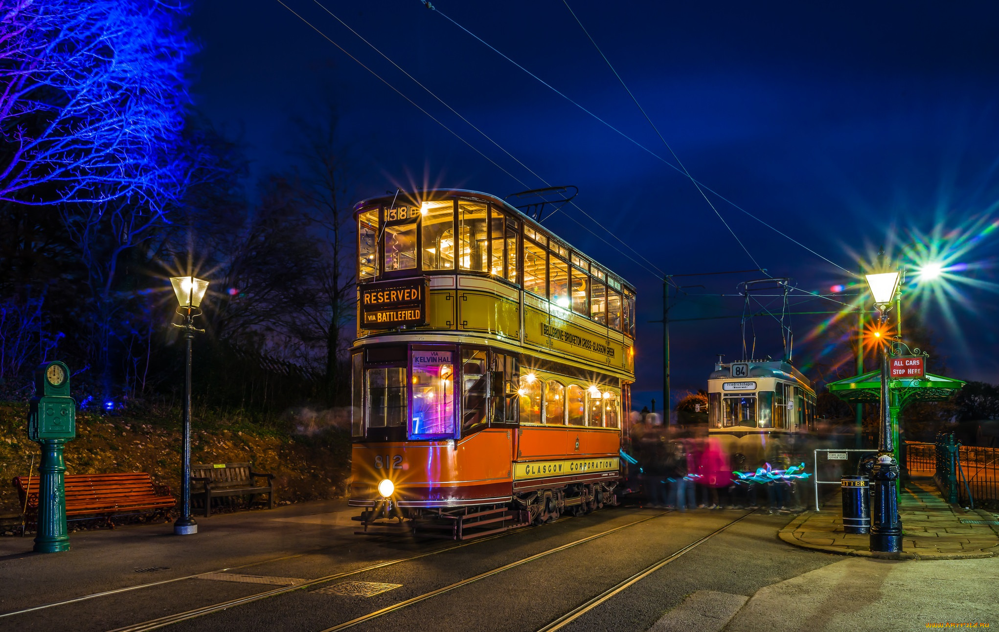 техника, трамваи, рельсы, город, трамвай