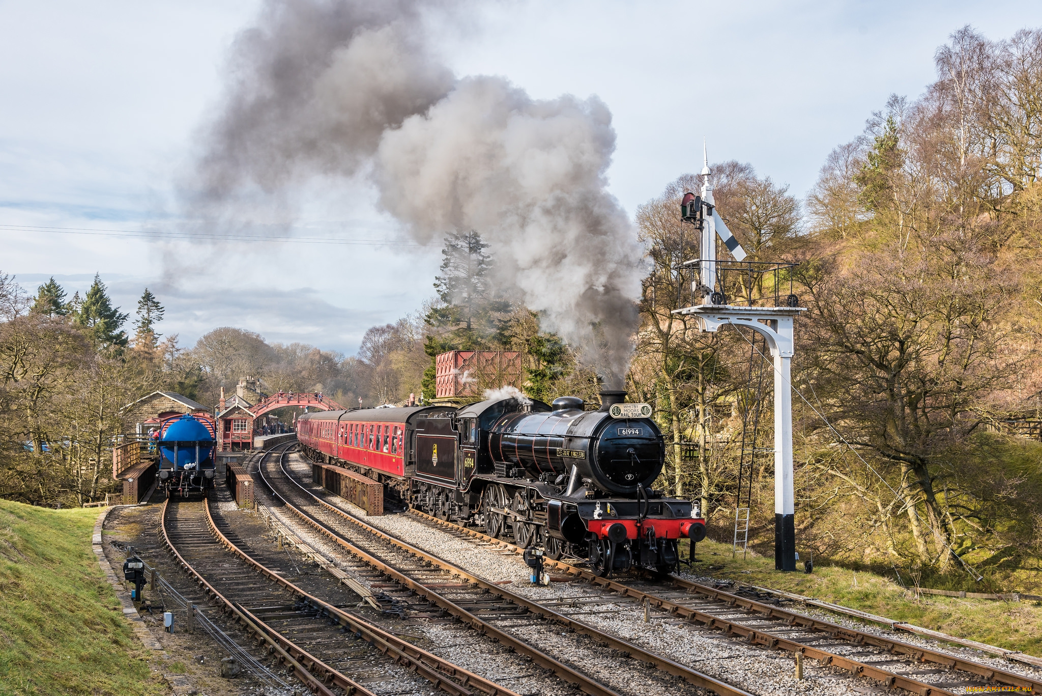техника, паровозы, дорога, паровоз, железная
