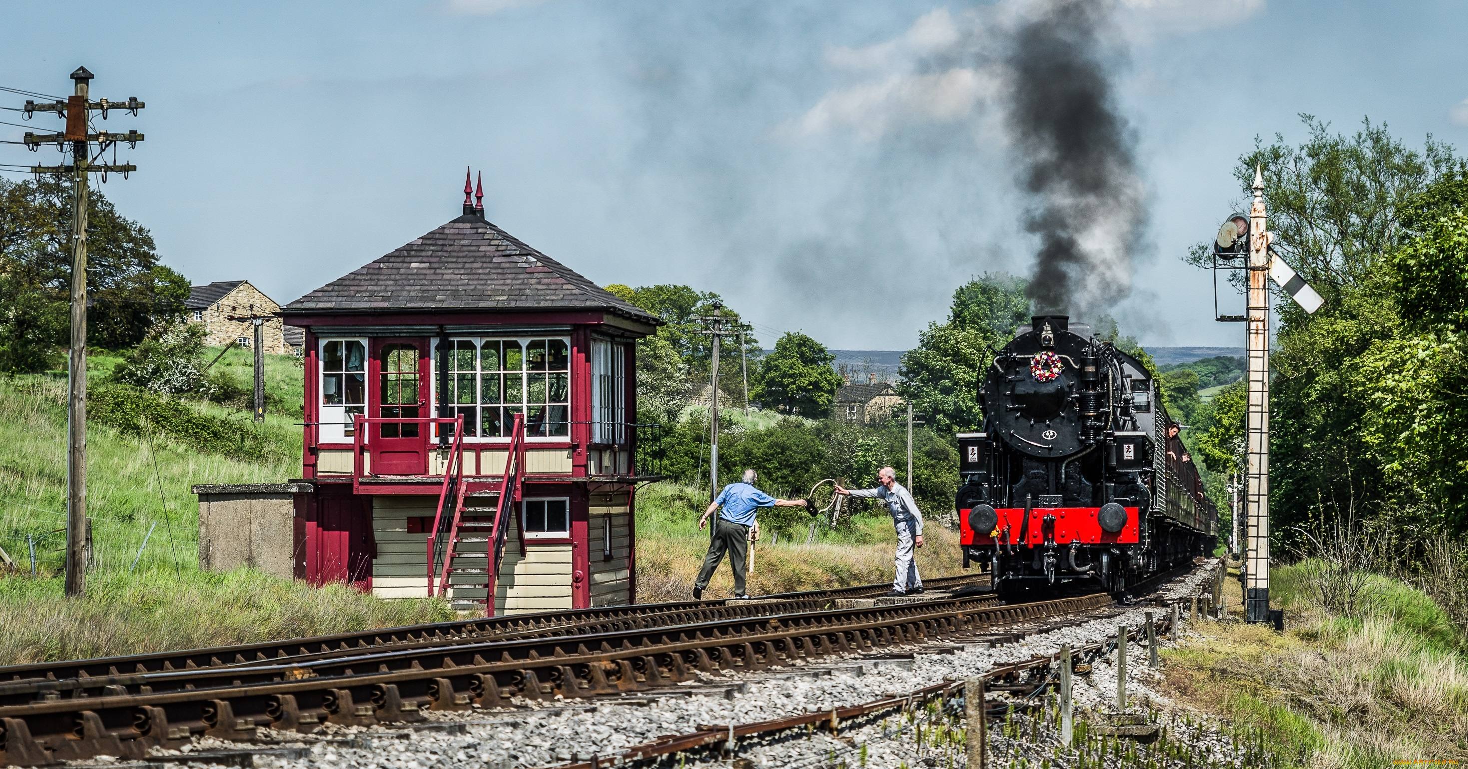 техника, паровозы, паровоз, дорога, железная