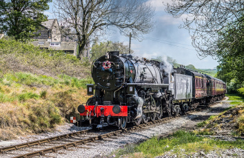 обоя техника, паровозы, паровоз, дорога, железная