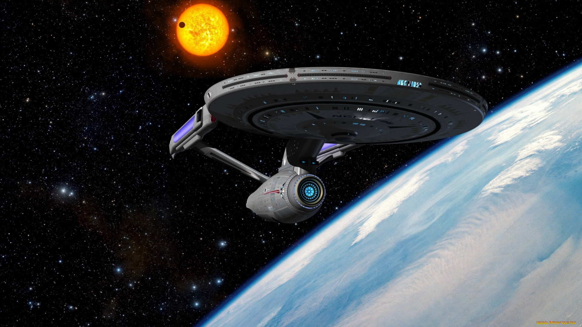 космос, арт, космический, корабль, полет, вселенная, планета, звезды