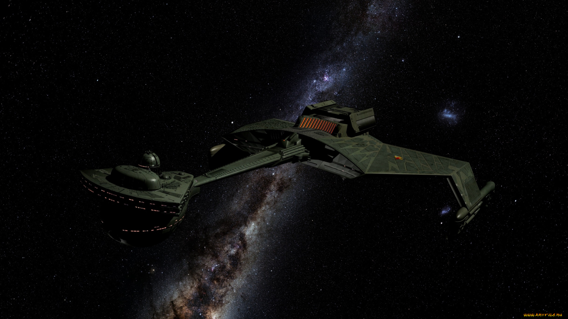 космос, арт, космический, корабль, полет, вселенная, звезды