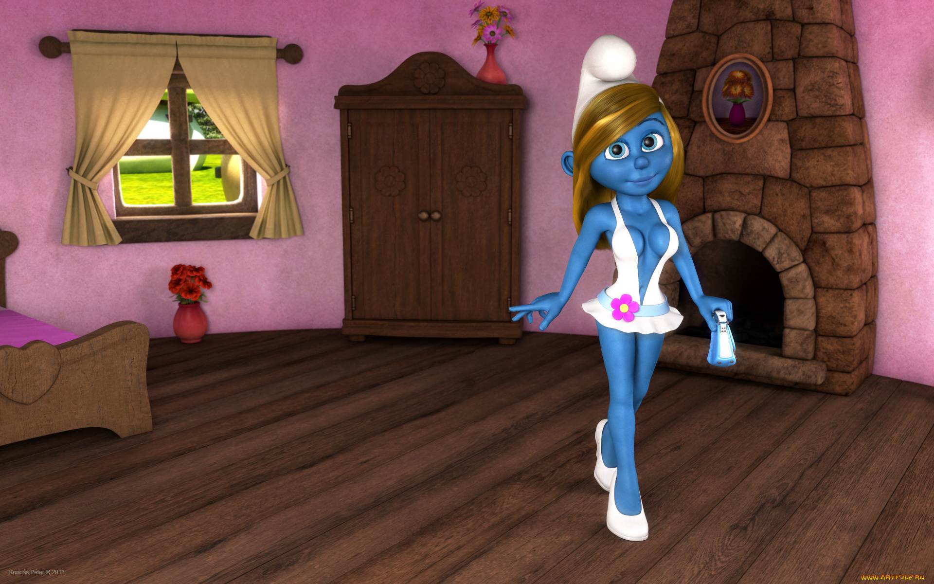 3д, графика, ___, персонаж, интерьер