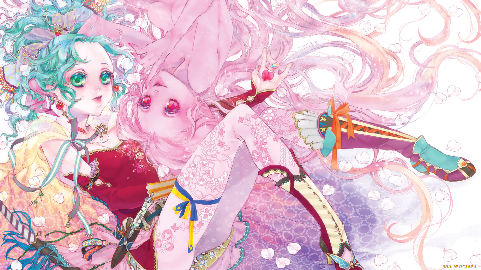 аниме, final, fantasy, девочка