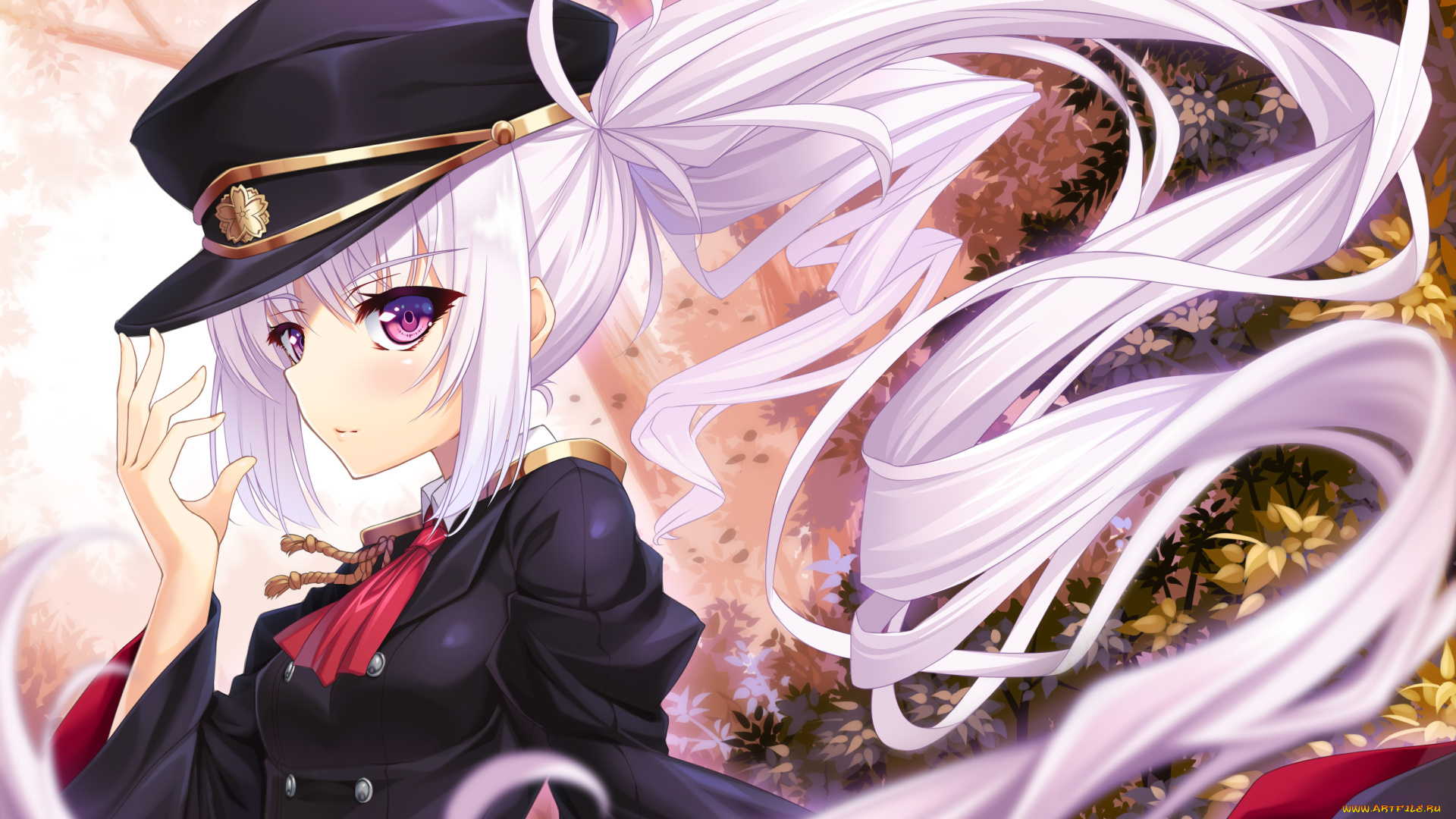 аниме, unknown, , другое, девушка, фон, взгляд