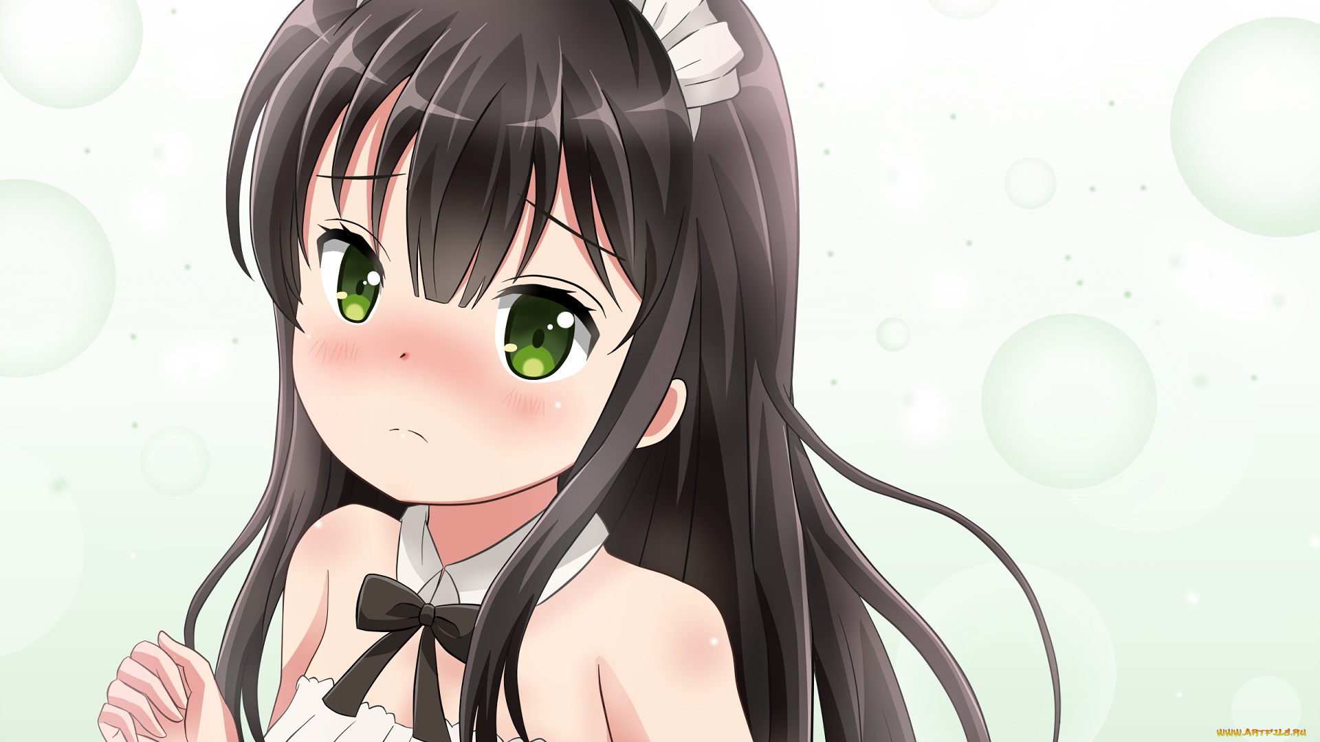 аниме, unknown, , другое, фон, взгляд, девушка