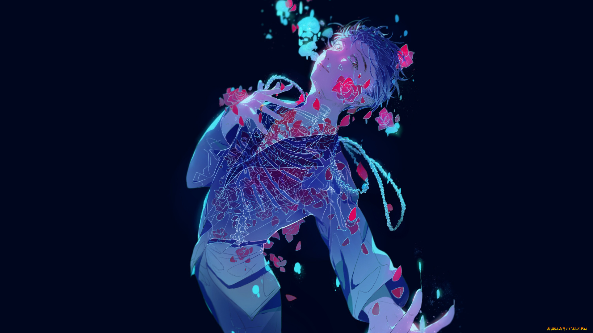 аниме, yuri, on, ice, katsuki, yuuri