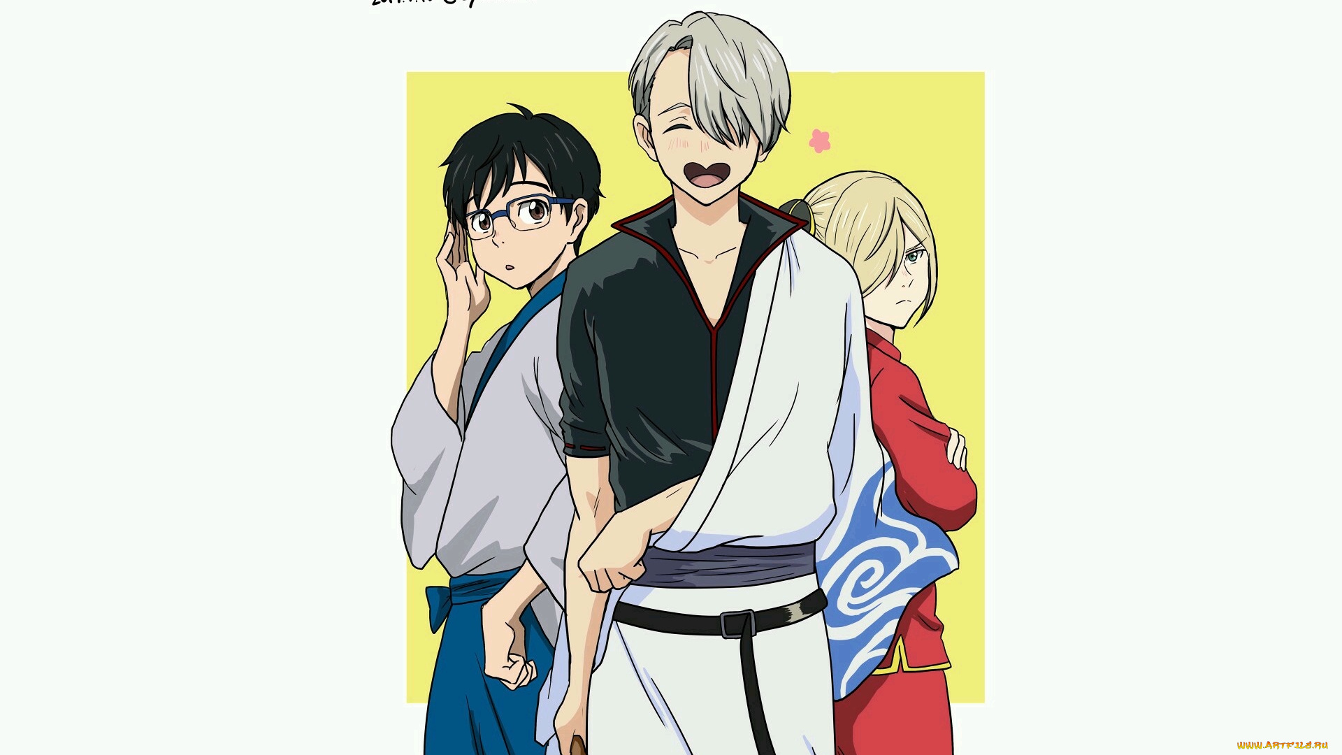 аниме, yuri, on, ice, юри, юрий, виктор, косплей, гинтама