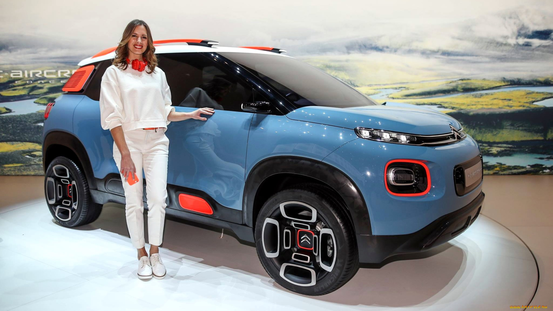 автомобили, -авто, с, девушками, автосалон