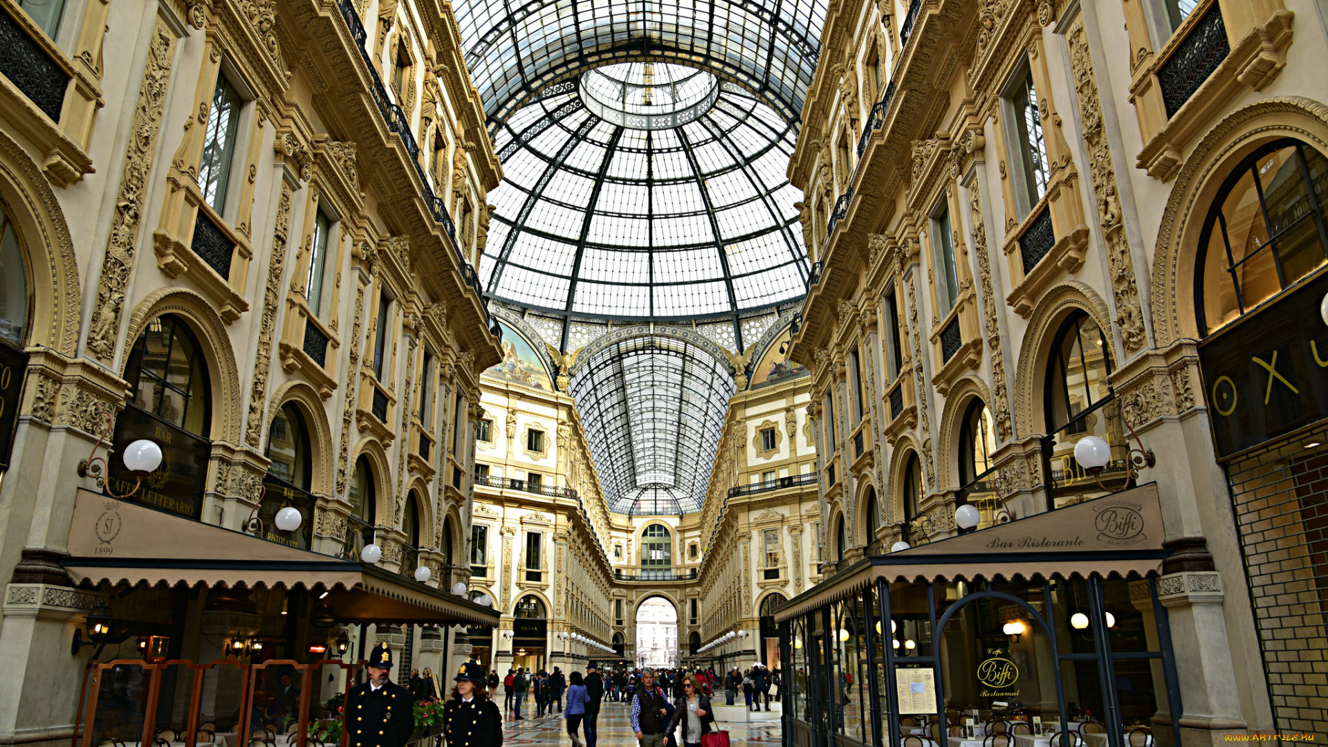 города, милан, , италия, пейзаж, милан