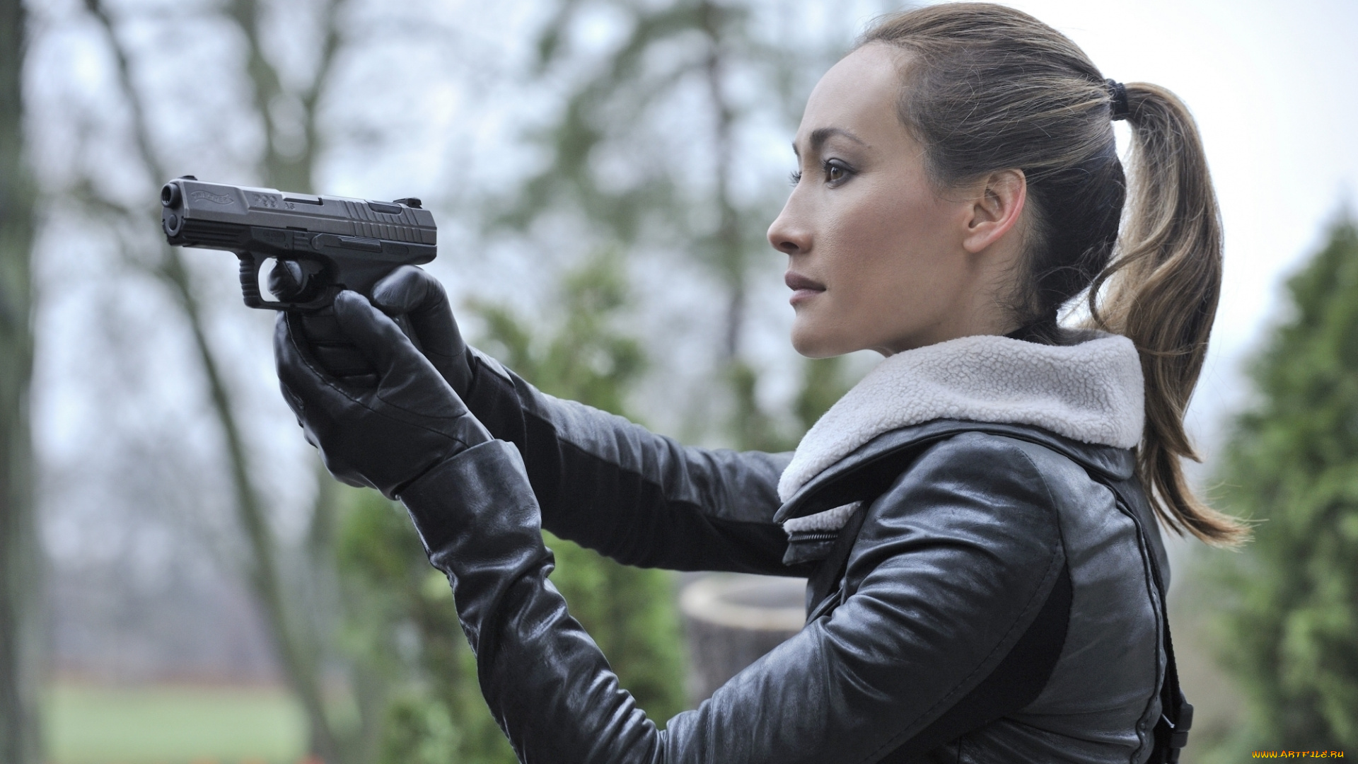 кино, фильмы, nikita, девушка, фон, взгляд