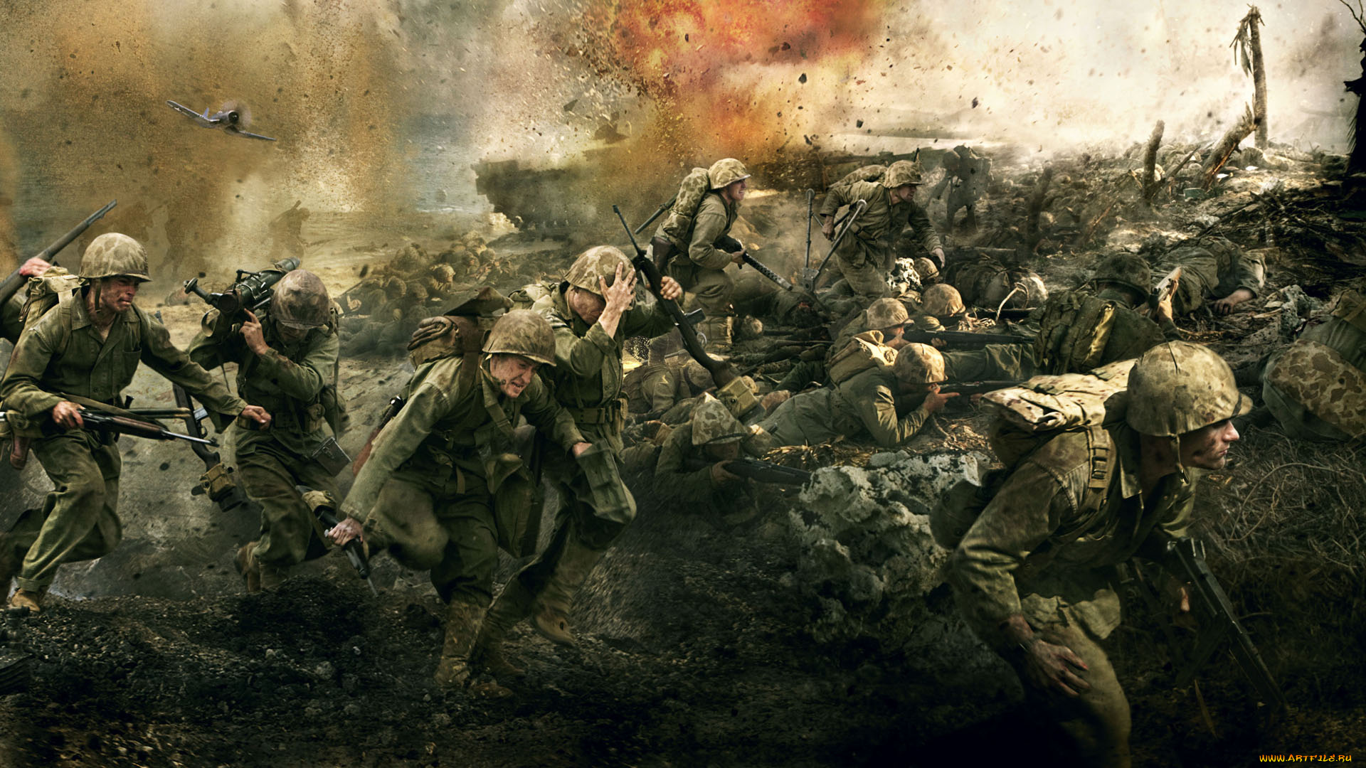 кино, фильмы, the, pacific, персонажи