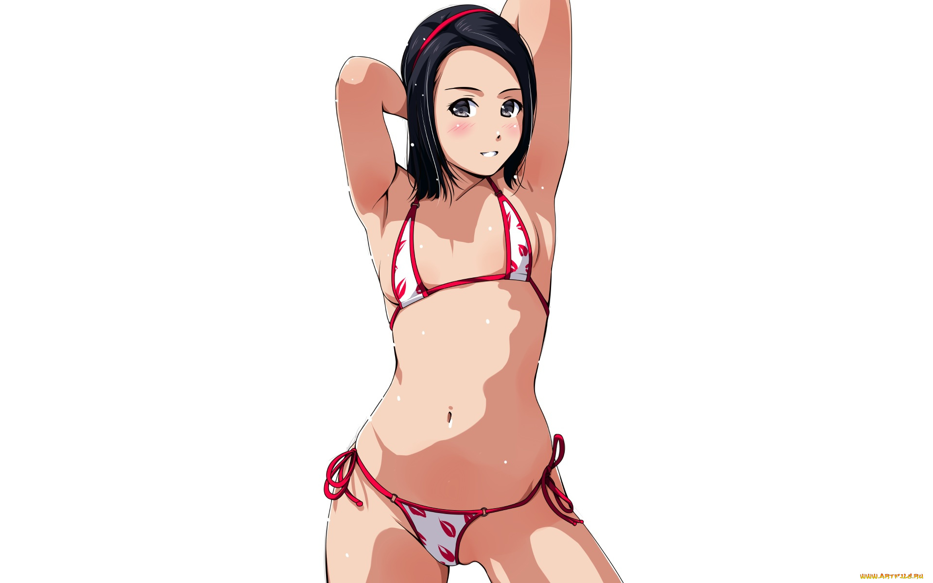 аниме, unknown, , другое, девушка, взгляд, фон